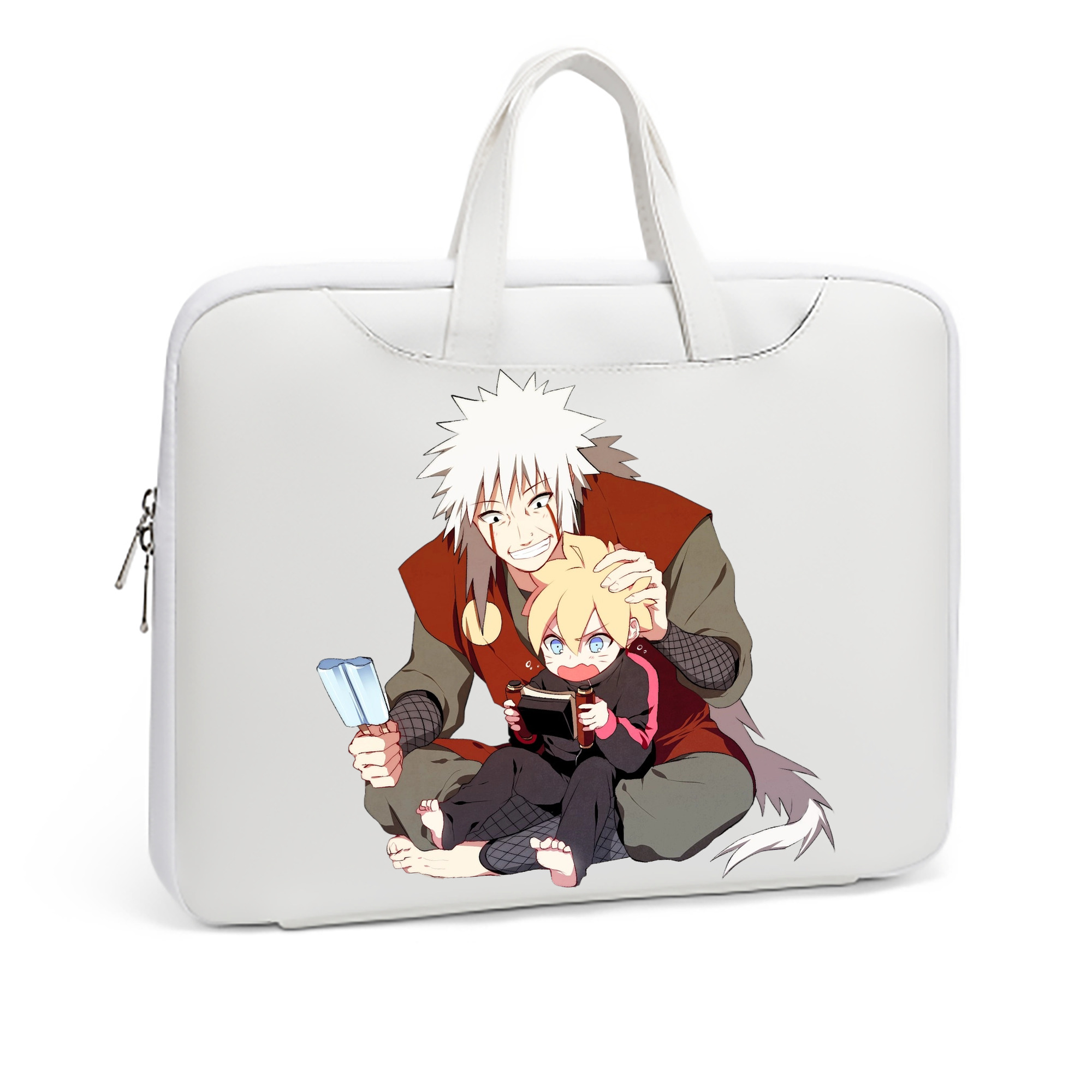 （画像用） NARUTO -ナルト- 自来也（じらいや） Jiraiya レザーラップトップバッグ　ノートパソコンケース