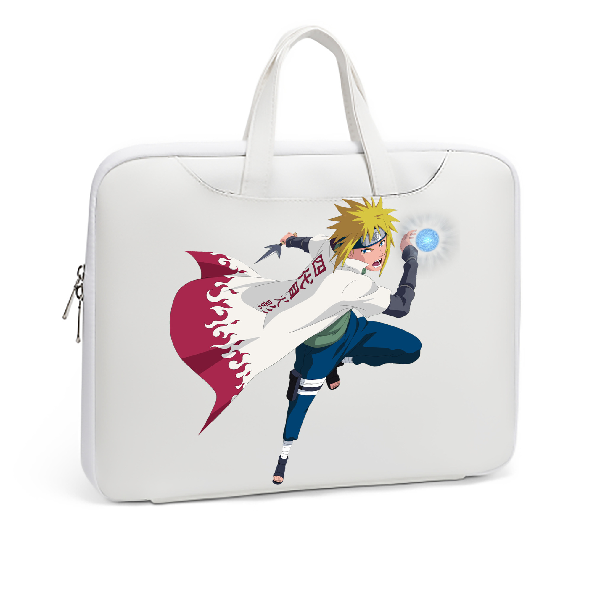 （画像用） NARUTO -ナルト- 波風 ミナト Namikaze Minato レザーラップトップバッグ　ノートパソコンケース