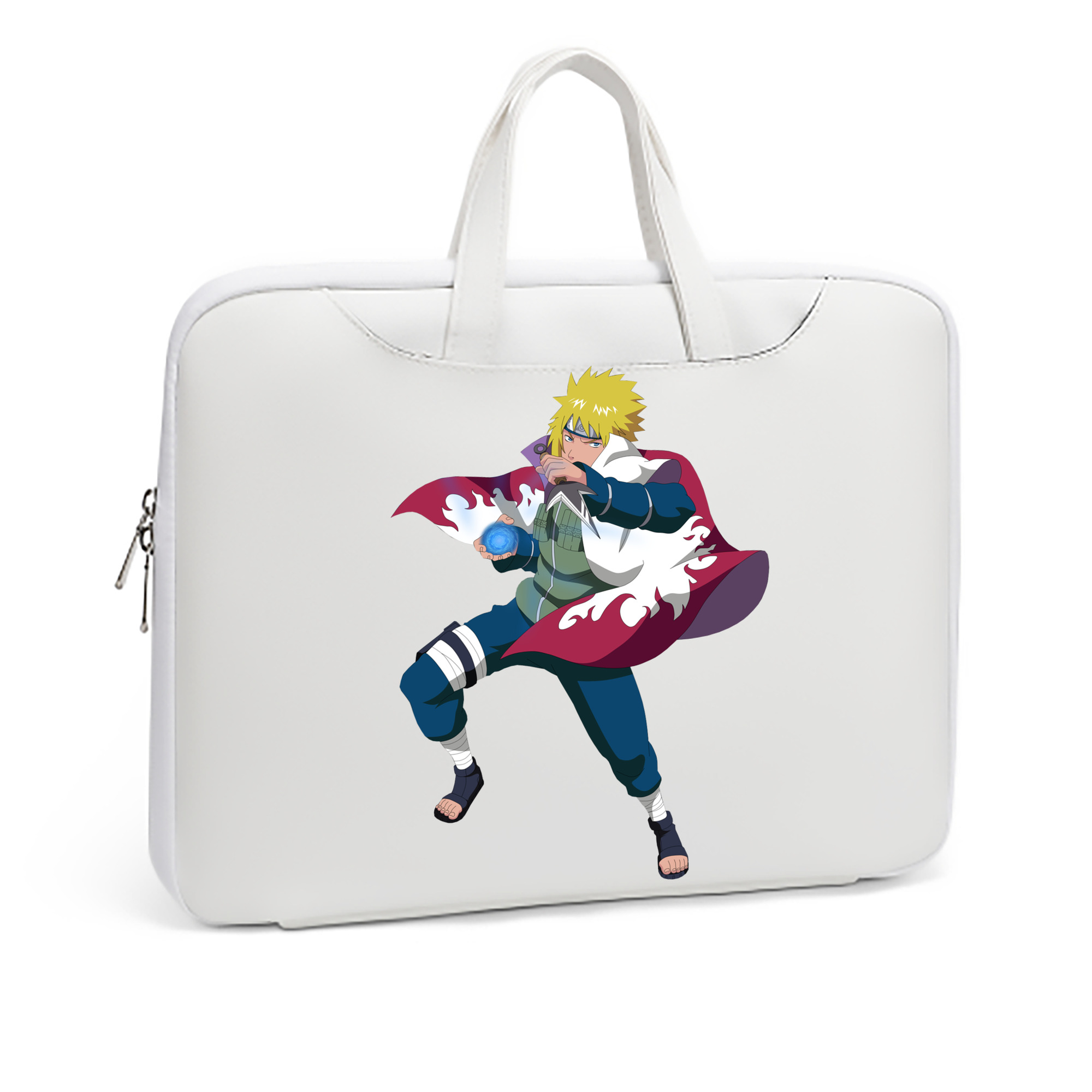 （画像用） NARUTO -ナルト- 波風 ミナト Namikaze Minato レザーラップトップバッグ　ノートパソコンケース