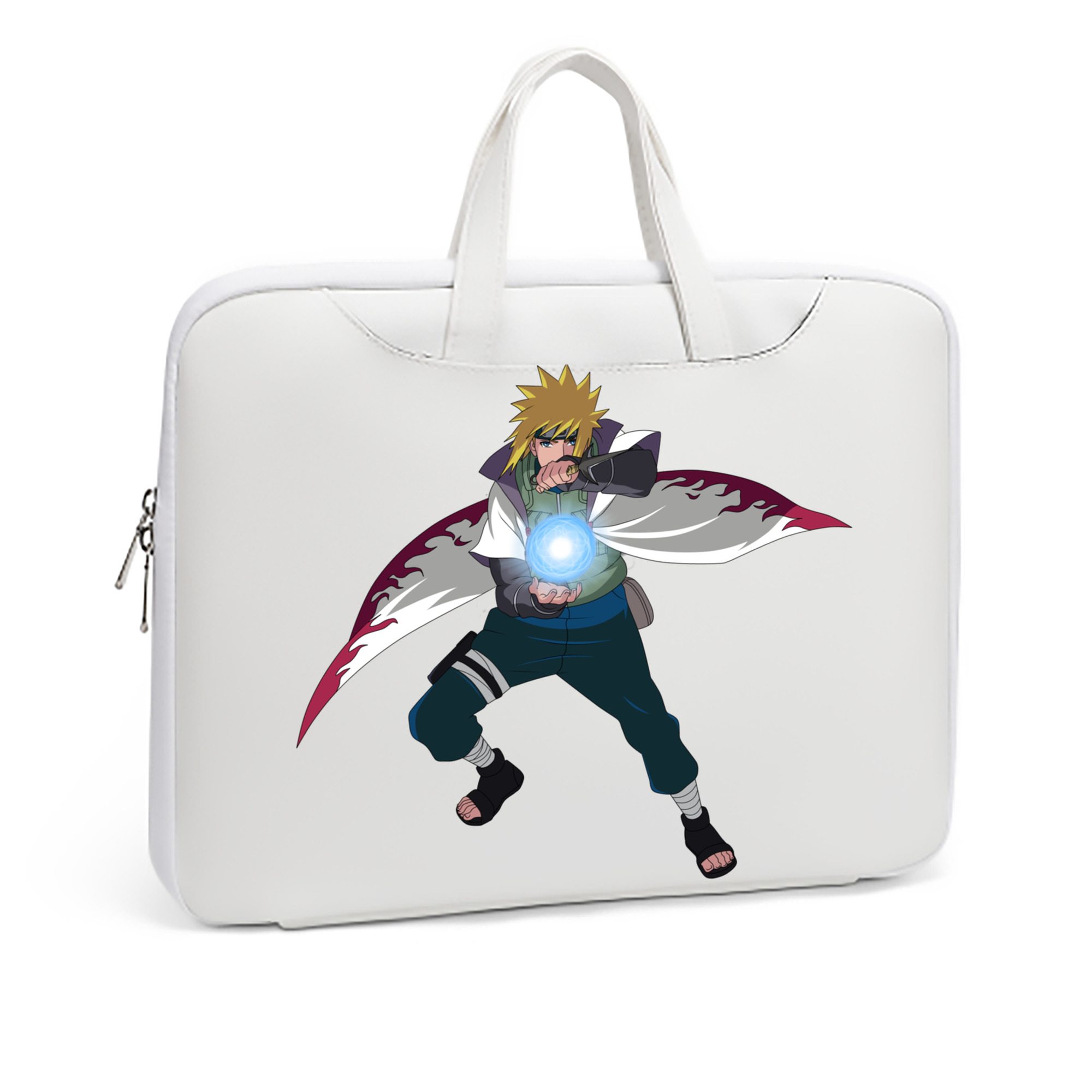 （画像用） NARUTO -ナルト- 波風 ミナト Namikaze Minato レザーラップトップバッグ　ノートパソコンケース