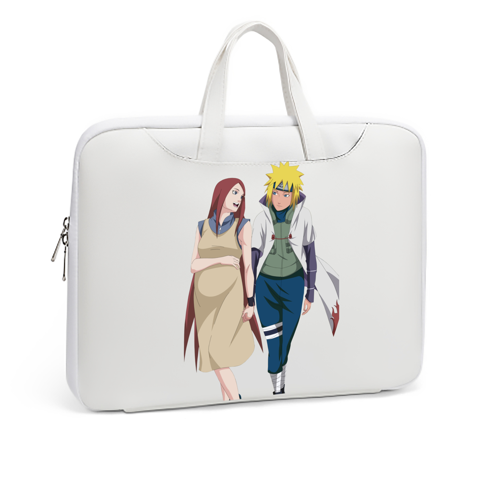 （画像用） NARUTO -ナルト- 波風 ミナト Namikaze Minato レザーラップトップバッグ　ノートパソコンケース