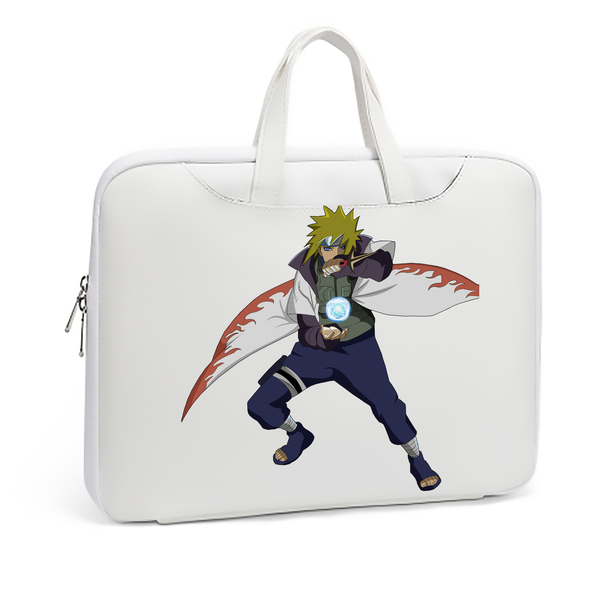 （画像用） NARUTO -ナルト- 波風 ミナト Namikaze Minato レザーラップトップバッグ　ノートパソコンケース