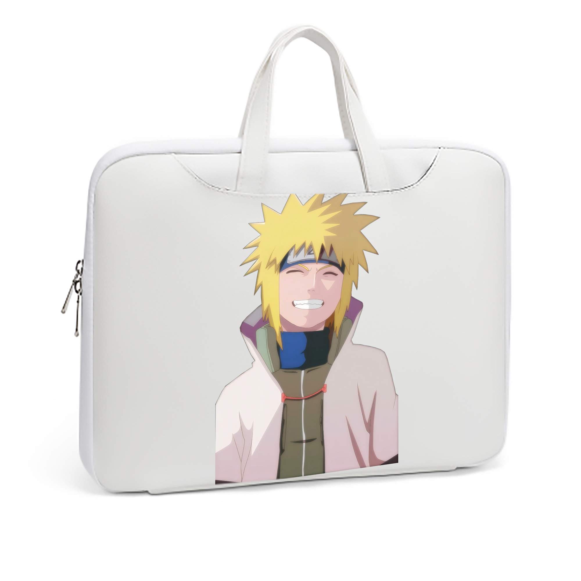 （画像用） NARUTO -ナルト- 波風 ミナト Namikaze Minato レザーラップトップバッグ　ノートパソコンケース