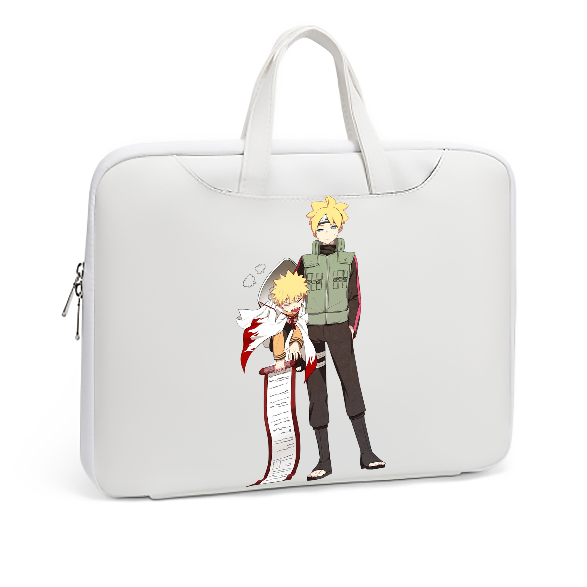 （画像用） NARUTO -ナルト- 波風 ミナト Namikaze Minato レザーラップトップバッグ　ノートパソコンケース