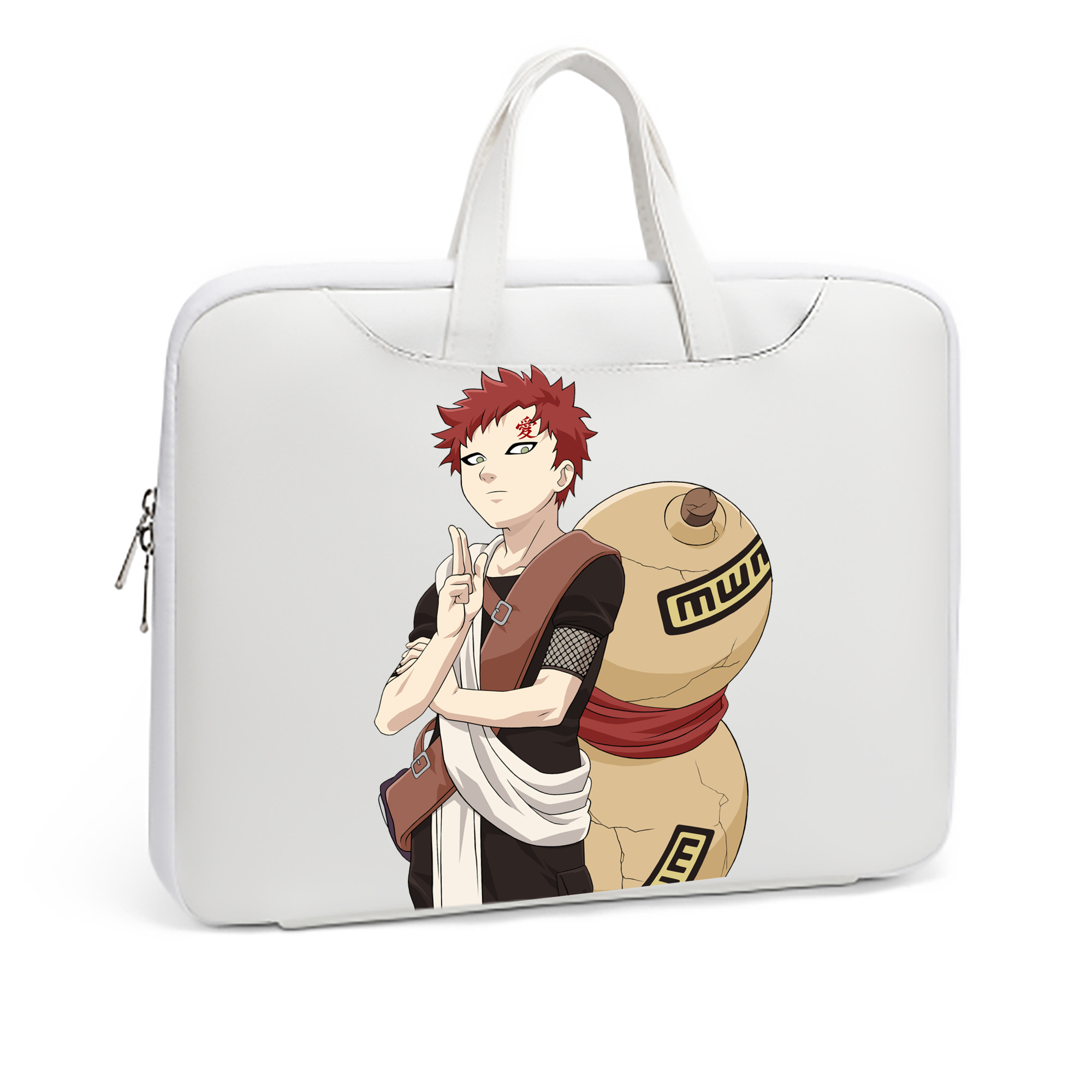 （画像用） NARUTO -ナルト- ガアラ Gaara レザーラップトップバッグ　ノートパソコンケース