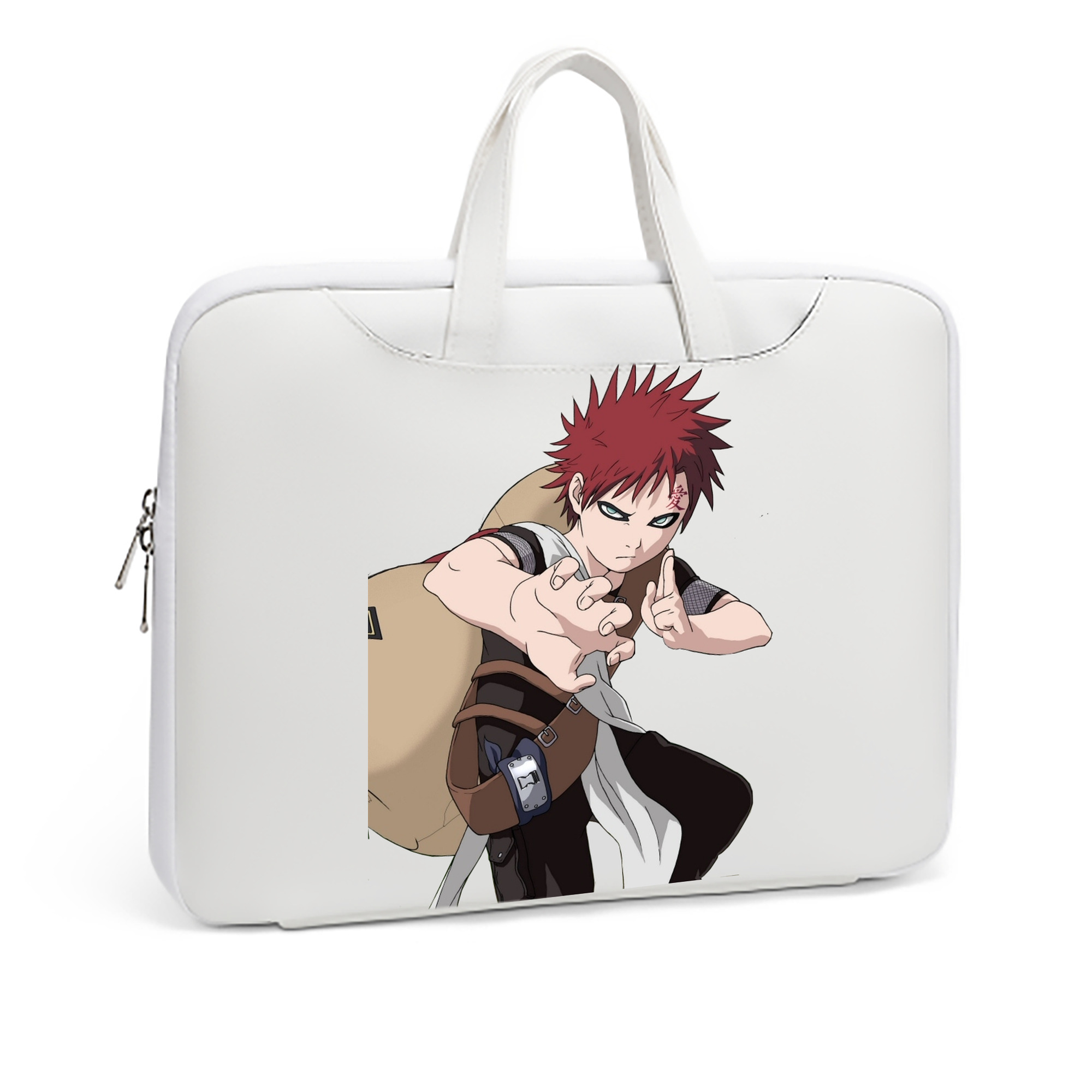 （画像用） NARUTO -ナルト- ガアラ Gaara レザーラップトップバッグ　ノートパソコンケース