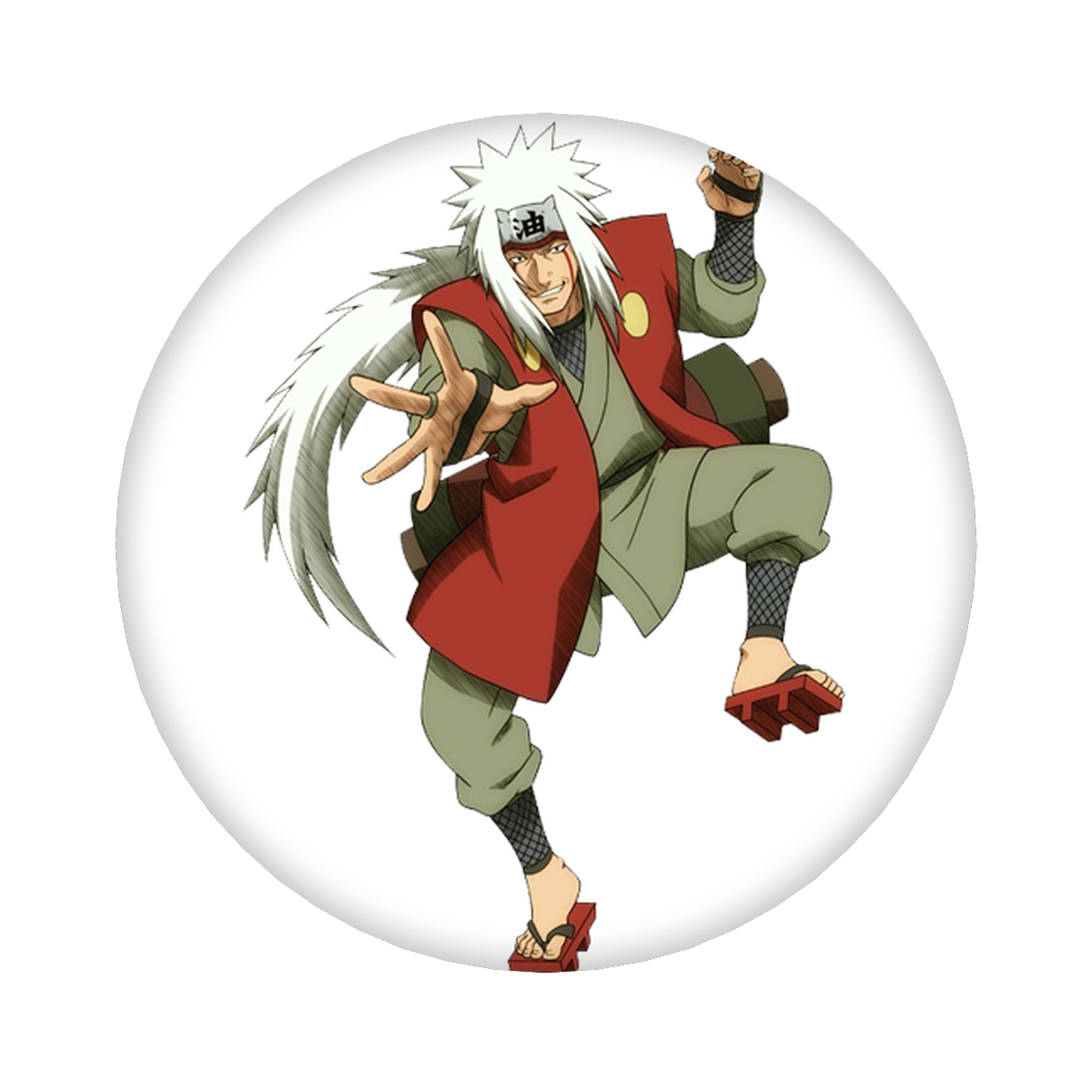 （画像用） NARUTO -ナルト- 自来也（じらいや） Jiraiya 6cm 缶バッジ 複数セット