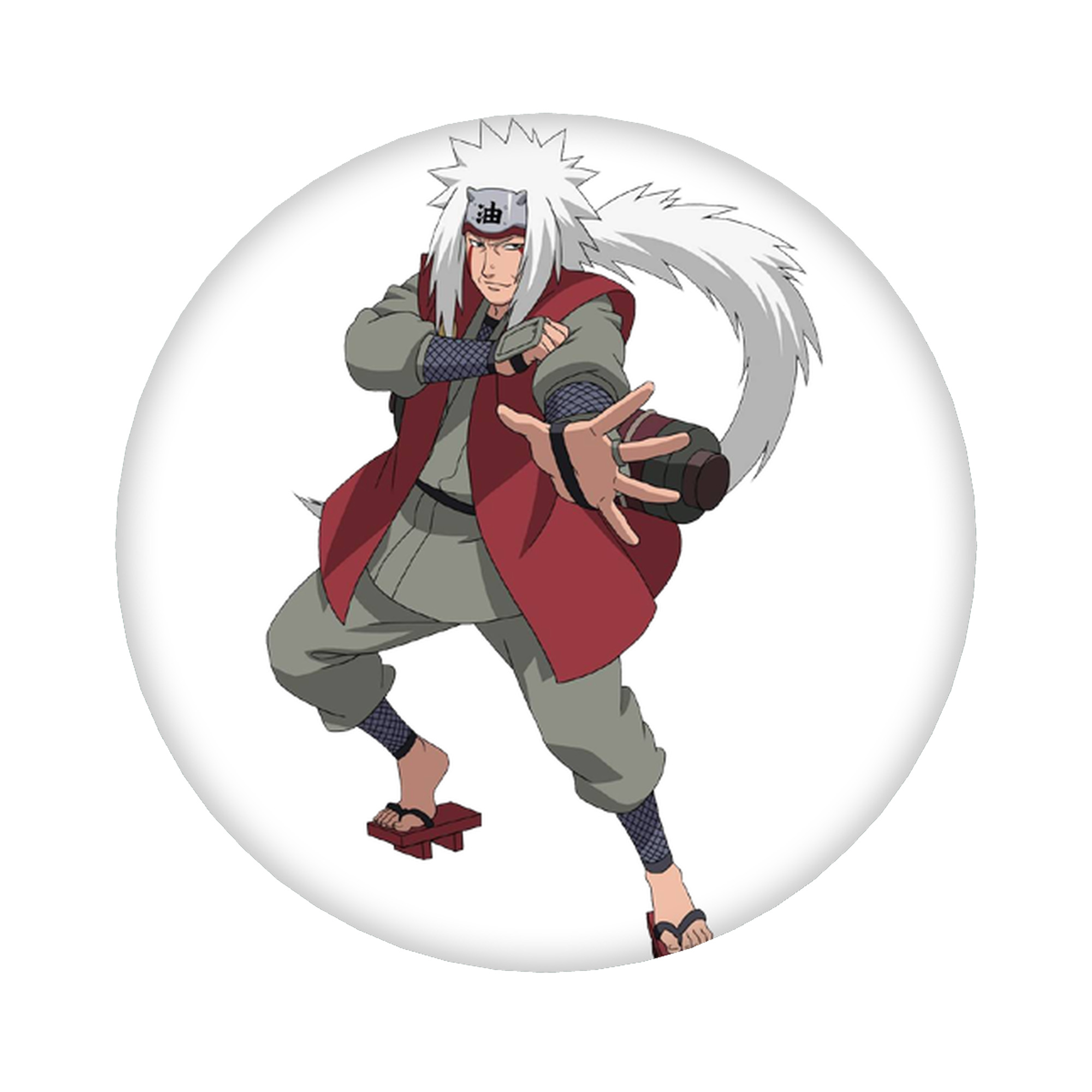 （画像用） NARUTO -ナルト- 自来也（じらいや） Jiraiya 6cm 缶バッジ 複数セット