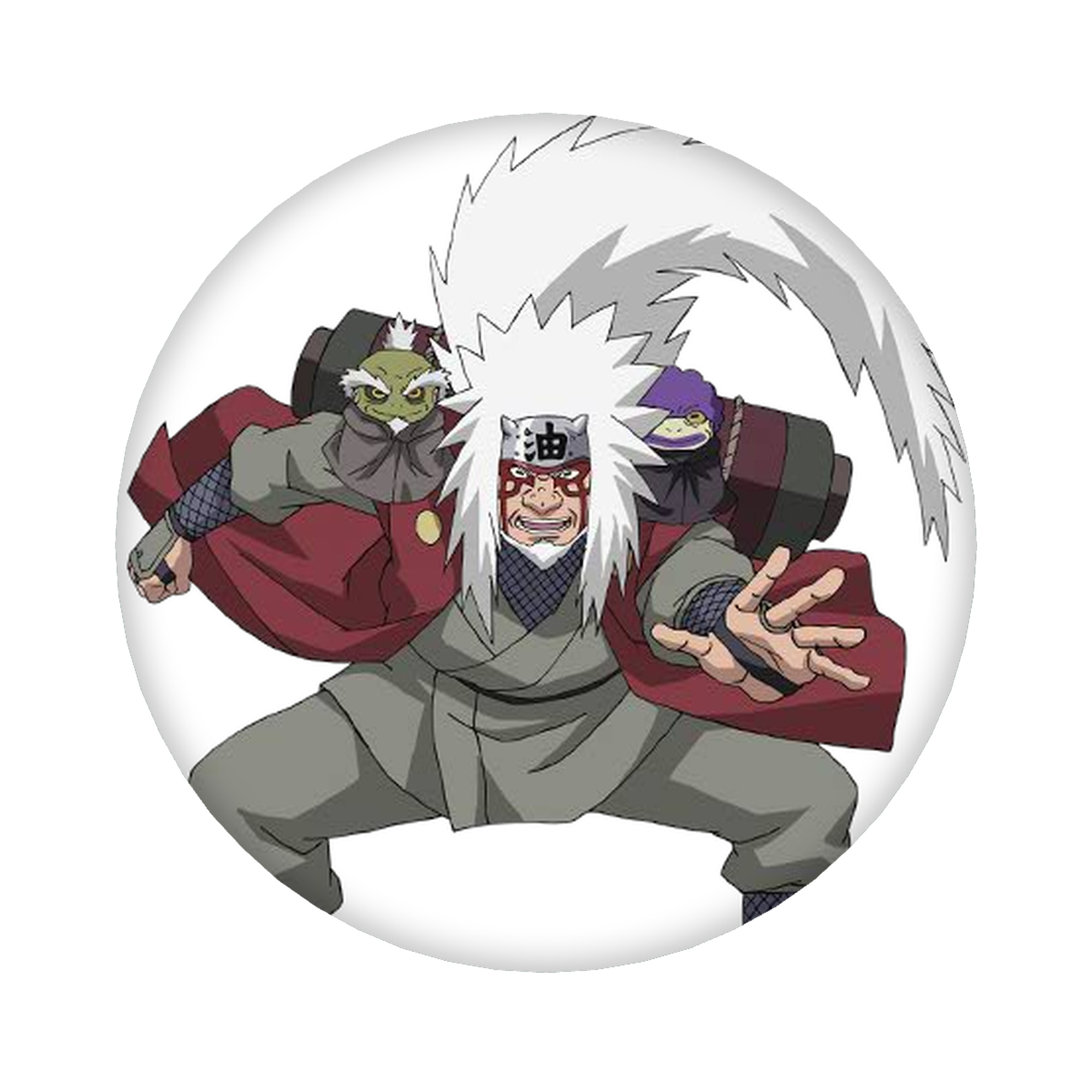 （画像用） NARUTO -ナルト- 自来也（じらいや） Jiraiya 6cm 缶バッジ 複数セット