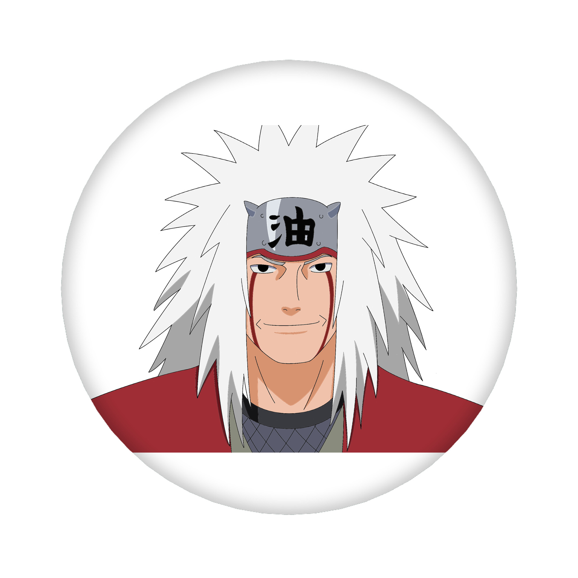 （画像用） NARUTO -ナルト- 自来也（じらいや） Jiraiya 6cm 缶バッジ 複数セット