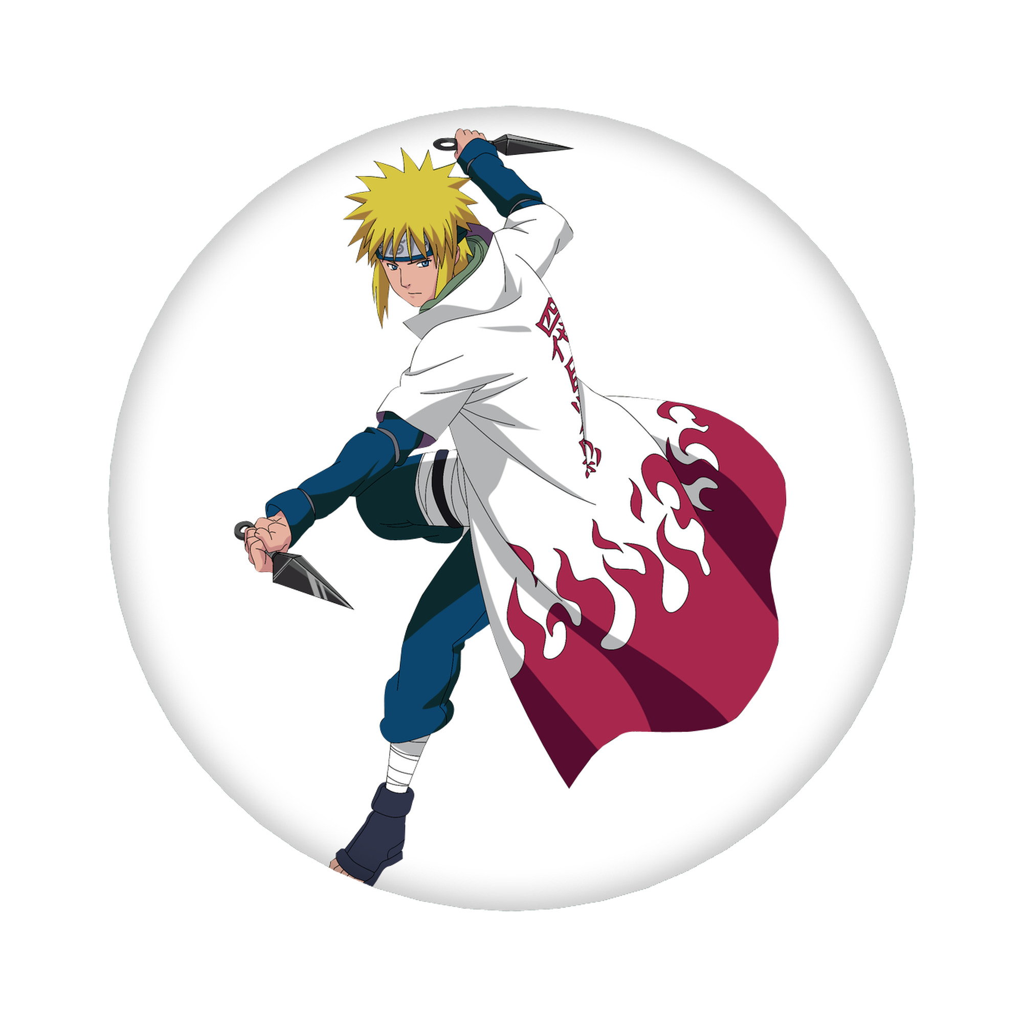 （画像用） NARUTO -ナルト- 波風 ミナト Namikaze Minato 6cm 缶バッジ 複数セット
