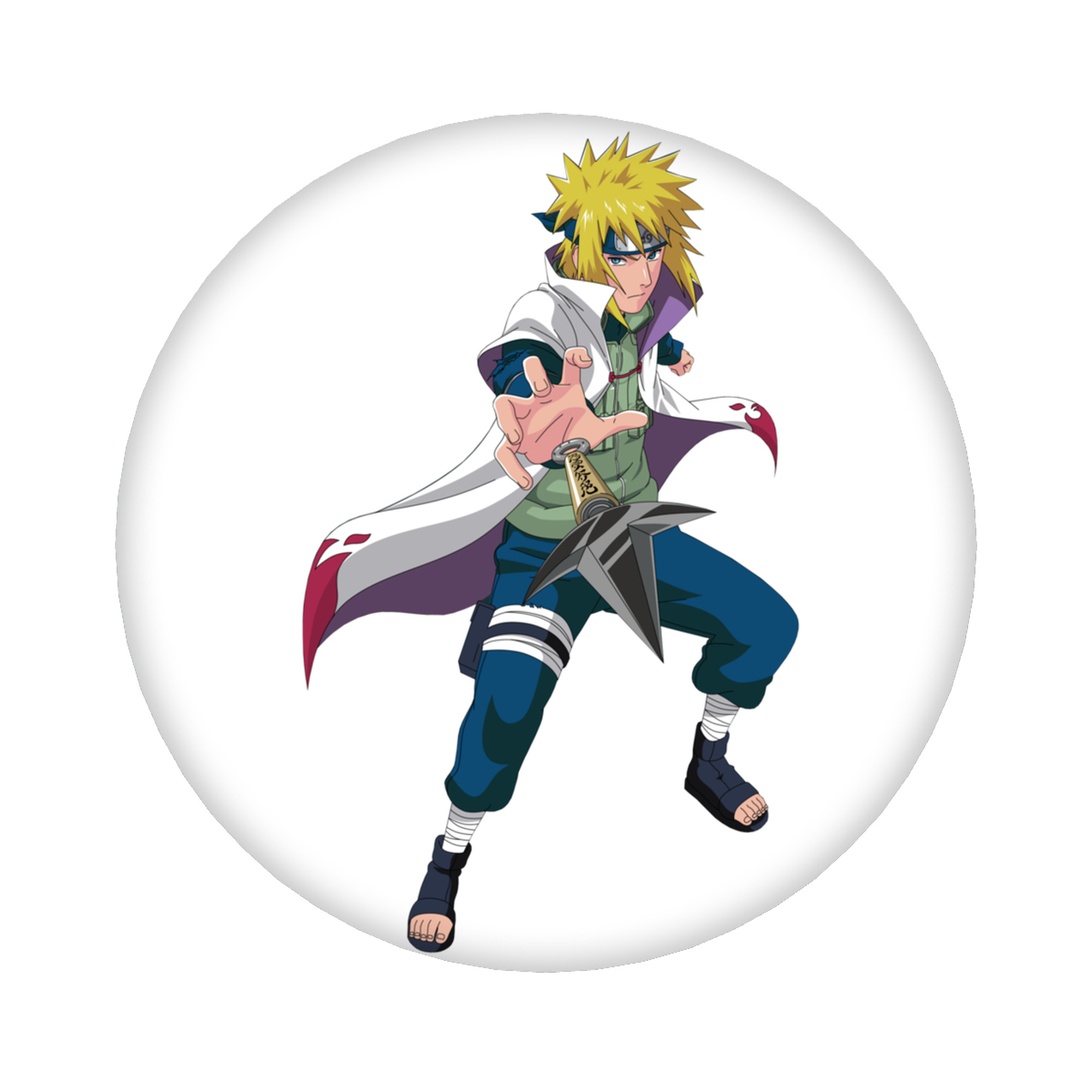 （画像用） NARUTO -ナルト- 波風 ミナト Namikaze Minato 6cm 缶バッジ 複数セット