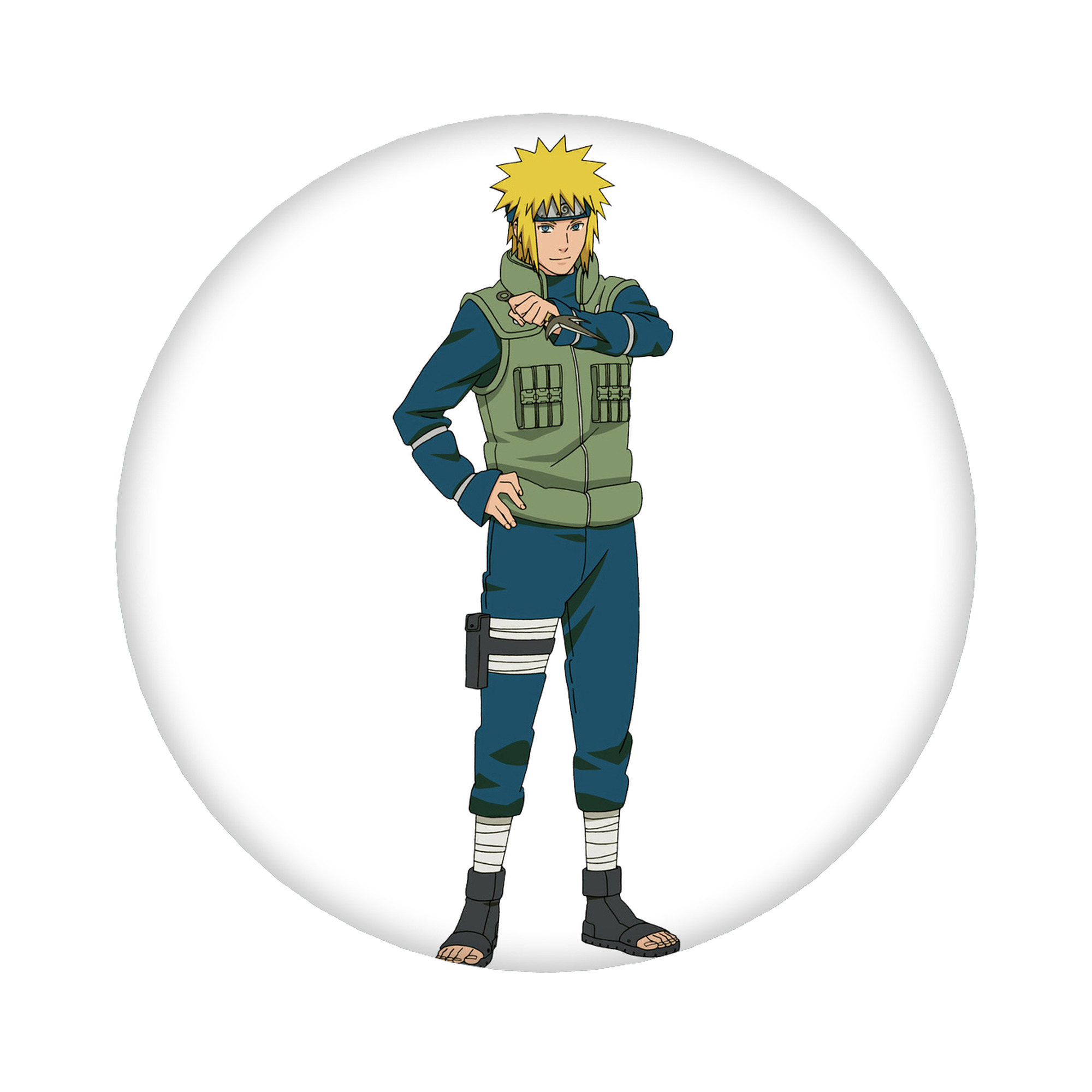 （画像用） NARUTO -ナルト- 波風 ミナト Namikaze Minato 6cm 缶バッジ 複数セット