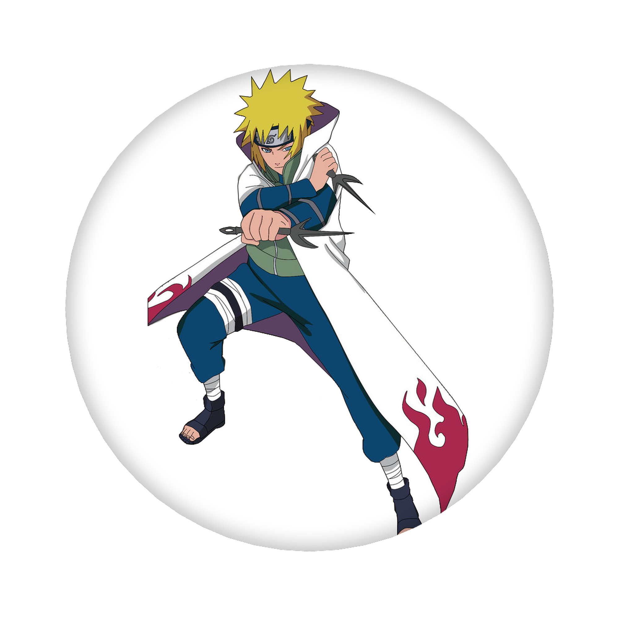 （画像用） NARUTO -ナルト- 波風 ミナト Namikaze Minato 6cm 缶バッジ 複数セット
