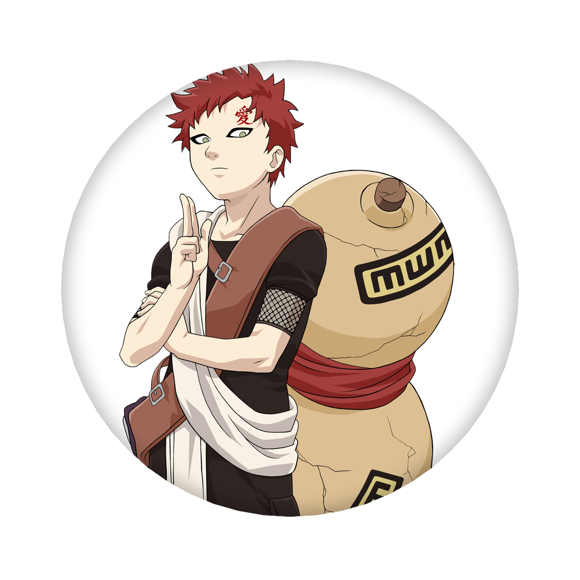 （画像用） NARUTO -ナルト- ガアラ Gaara 6cm 缶バッジ 複数セット