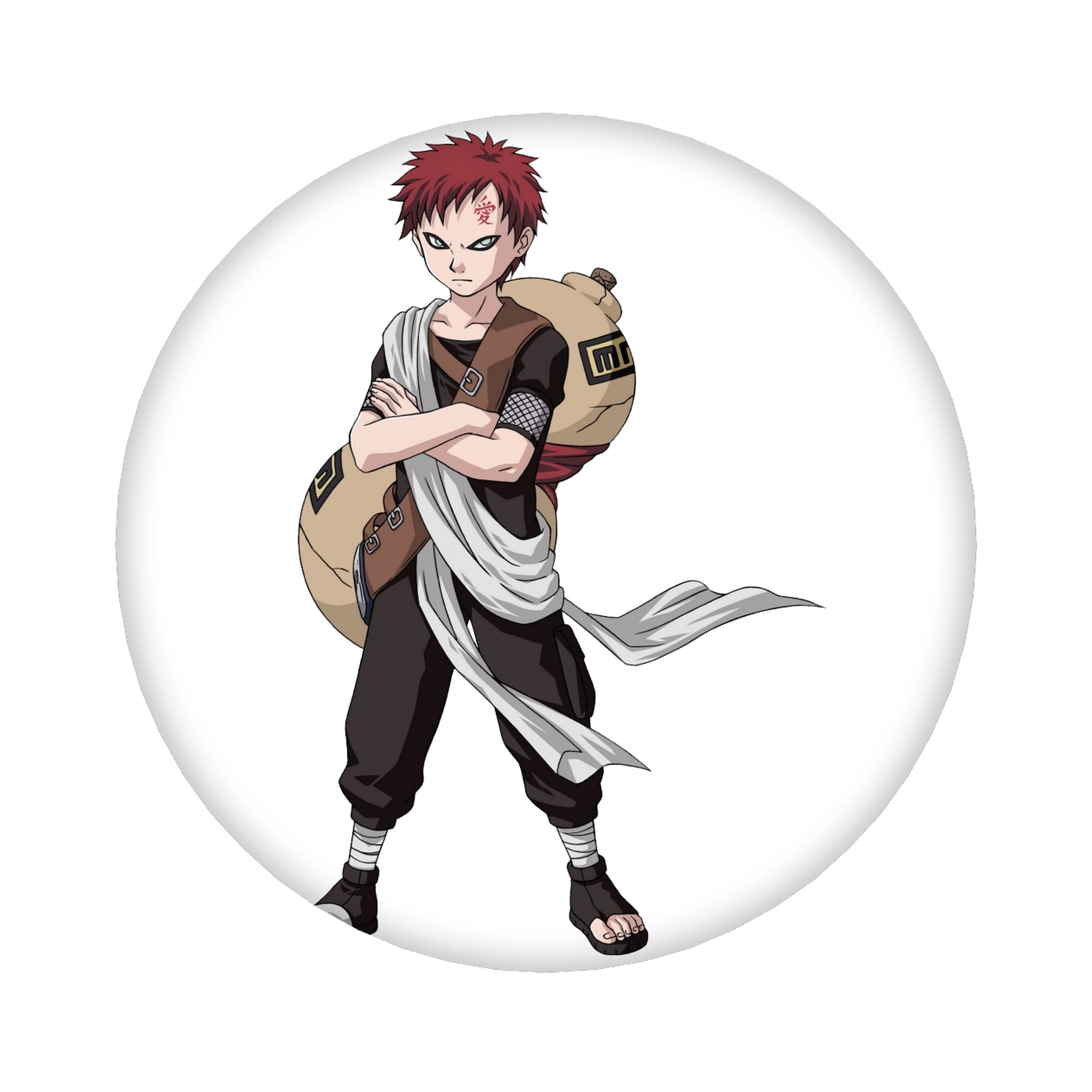 （画像用） NARUTO -ナルト- ガアラ Gaara 6cm 缶バッジ 複数セット