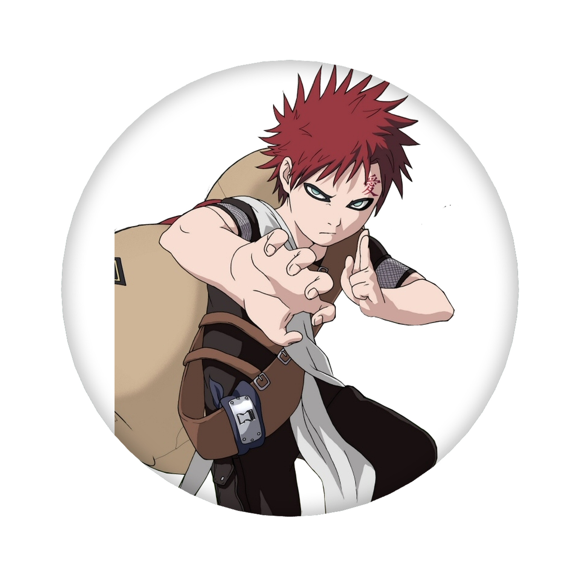 （画像用） NARUTO -ナルト- ガアラ Gaara 6cm 缶バッジ 複数セット