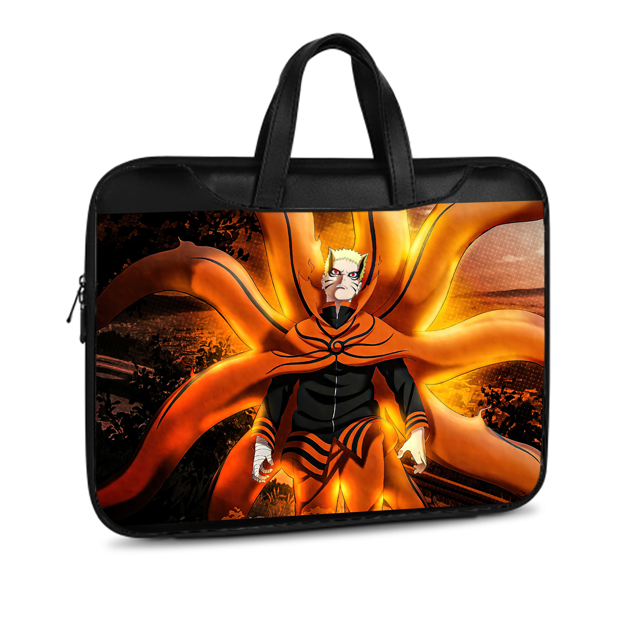 （画像用） NARUTO -ナルト- NARUTO -ナルト- 疾風伝 レザーラップトップバッグ　ノートパソコンケース