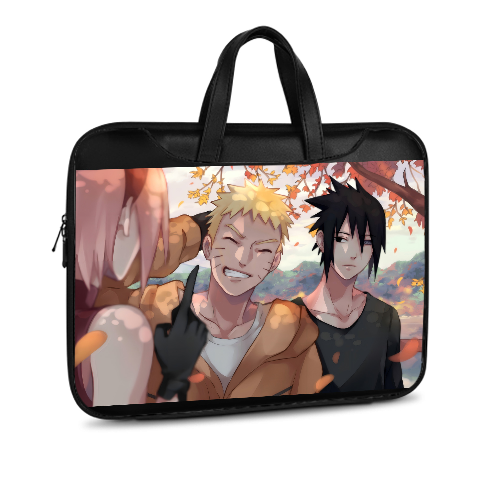 （画像用） NARUTO -ナルト- NARUTO -ナルト- 疾風伝 レザーラップトップバッグ　ノートパソコンケース