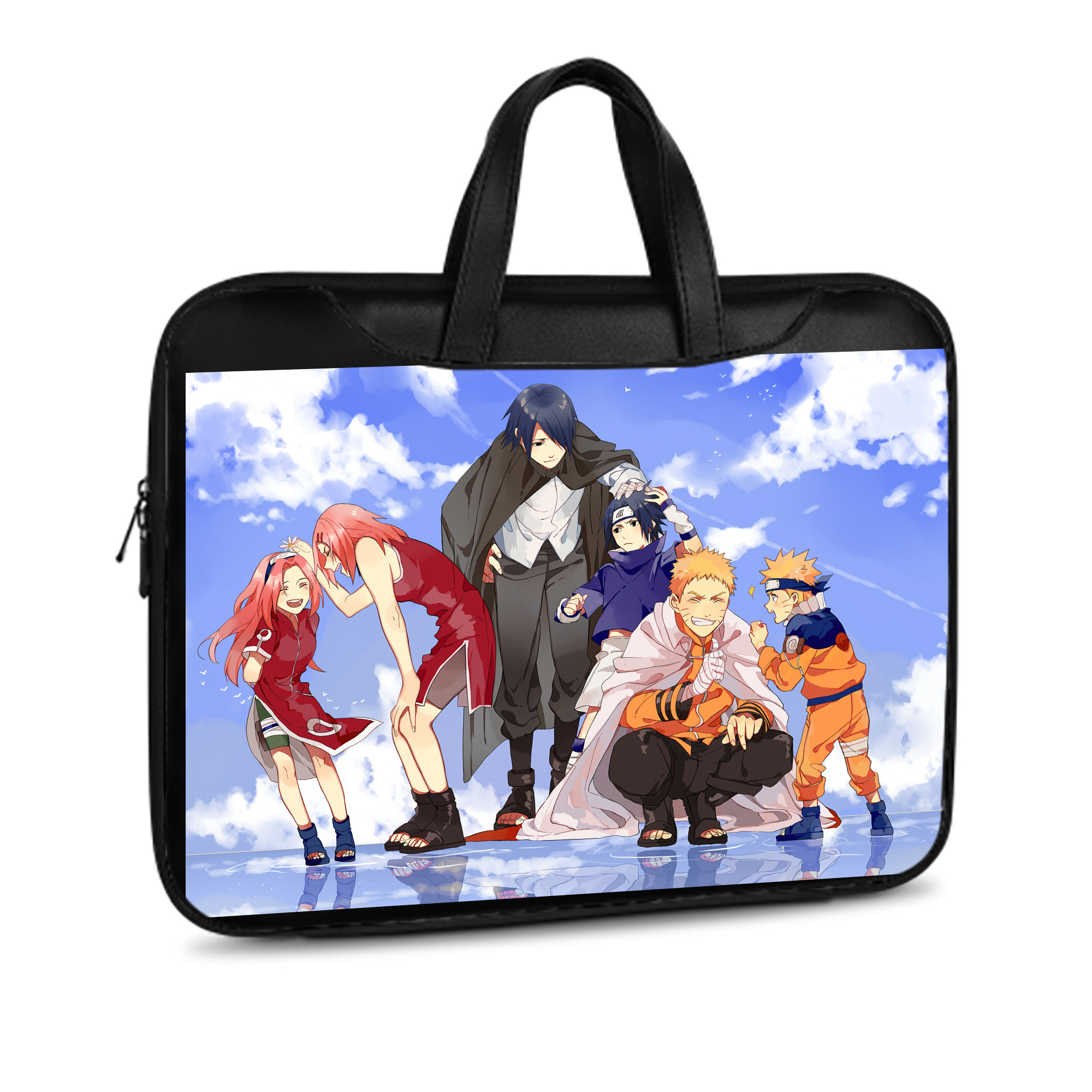 （画像用） NARUTO -ナルト- NARUTO -ナルト- 疾風伝 レザーラップトップバッグ　ノートパソコンケース