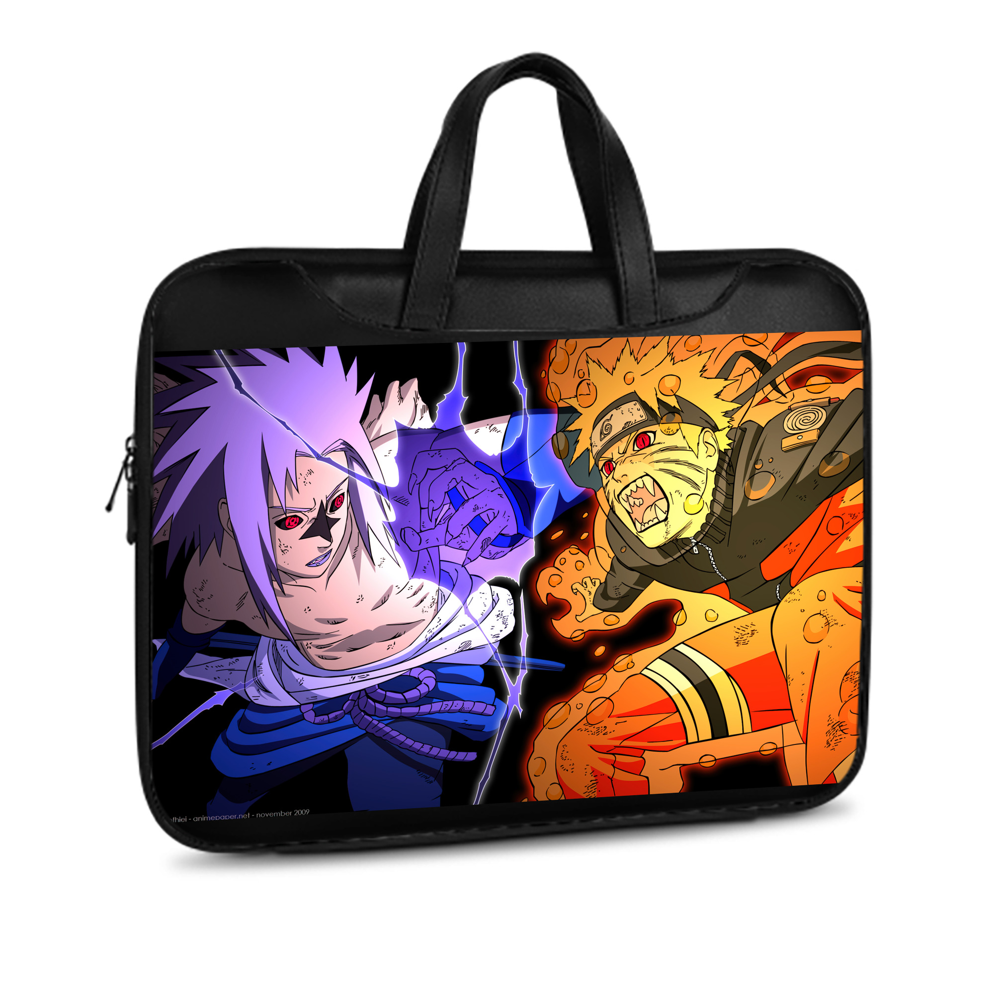 （画像用） NARUTO -ナルト- NARUTO -ナルト- 疾風伝 レザーラップトップバッグ　ノートパソコンケース