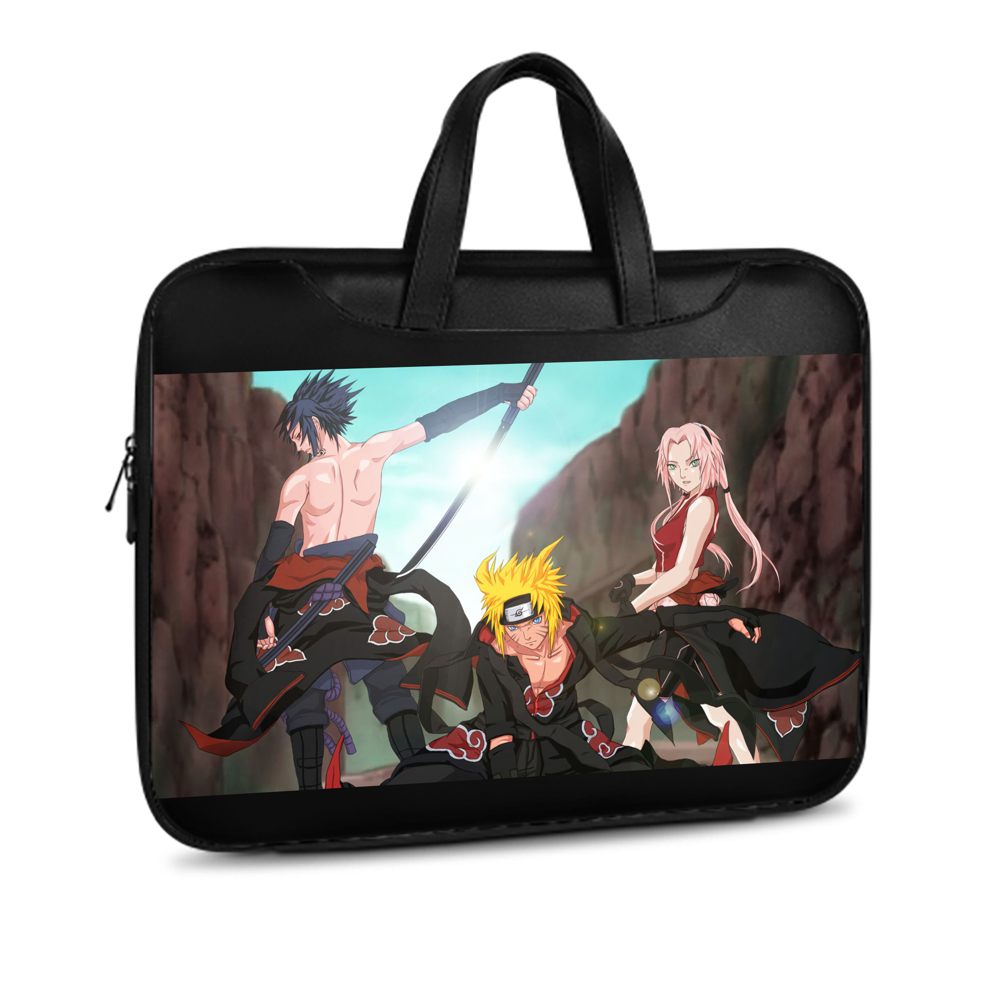 （画像用） NARUTO -ナルト- NARUTO -ナルト- 疾風伝 レザーラップトップバッグ　ノートパソコンケース