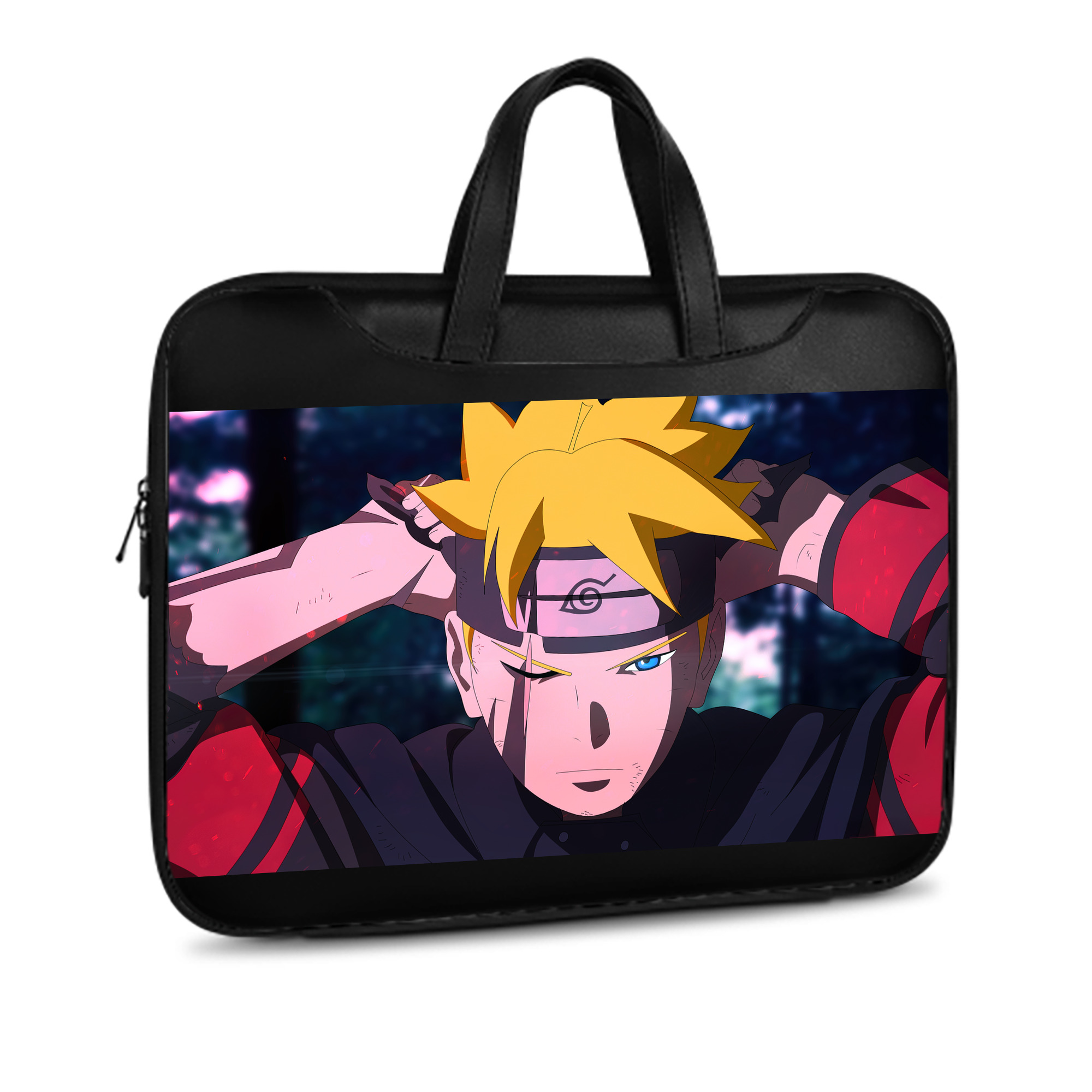 （画像用） NARUTO -ナルト- NARUTO -ナルト- 疾風伝 レザーラップトップバッグ　ノートパソコンケース