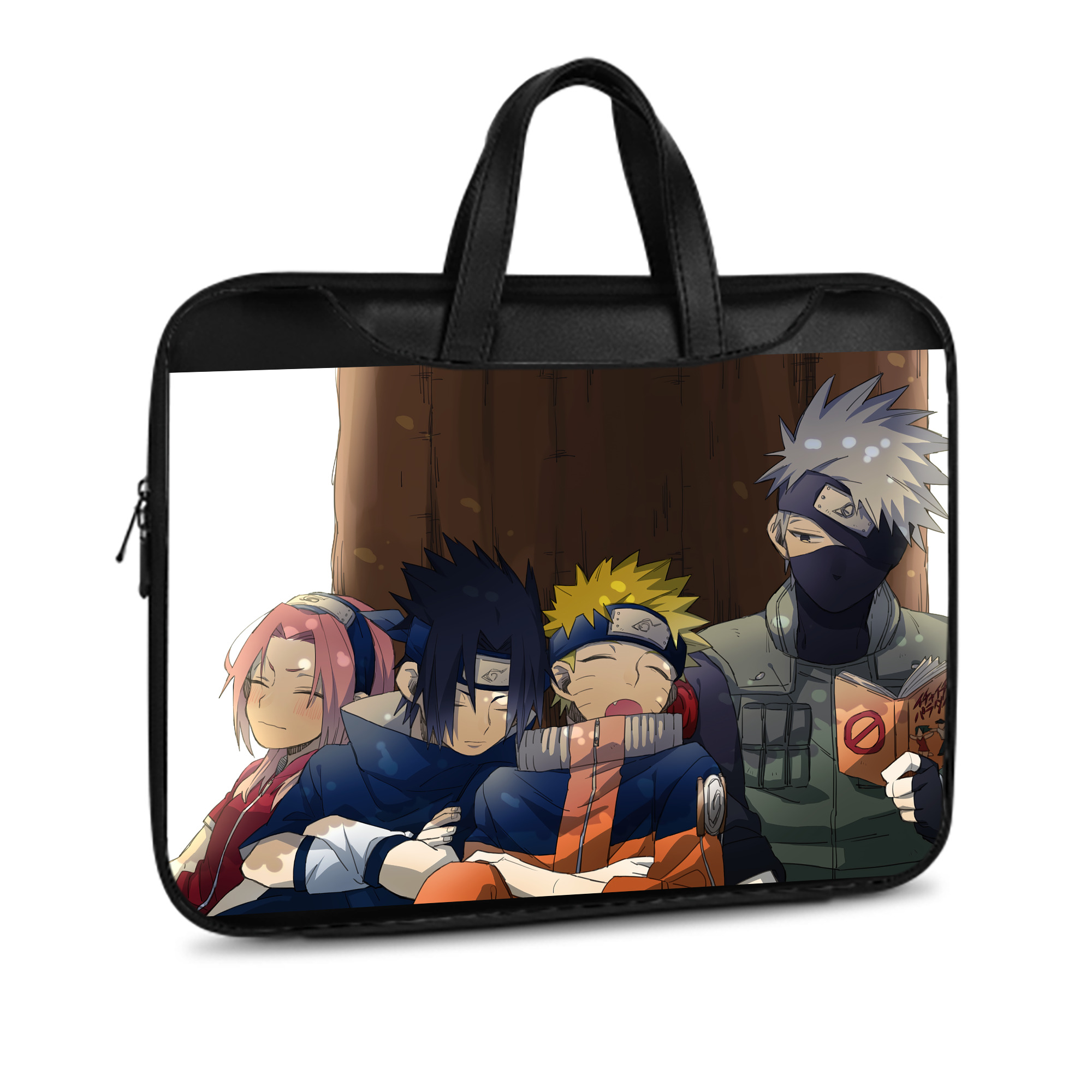 （画像用） NARUTO -ナルト- NARUTO -ナルト- 疾風伝 レザーラップトップバッグ　ノートパソコンケース