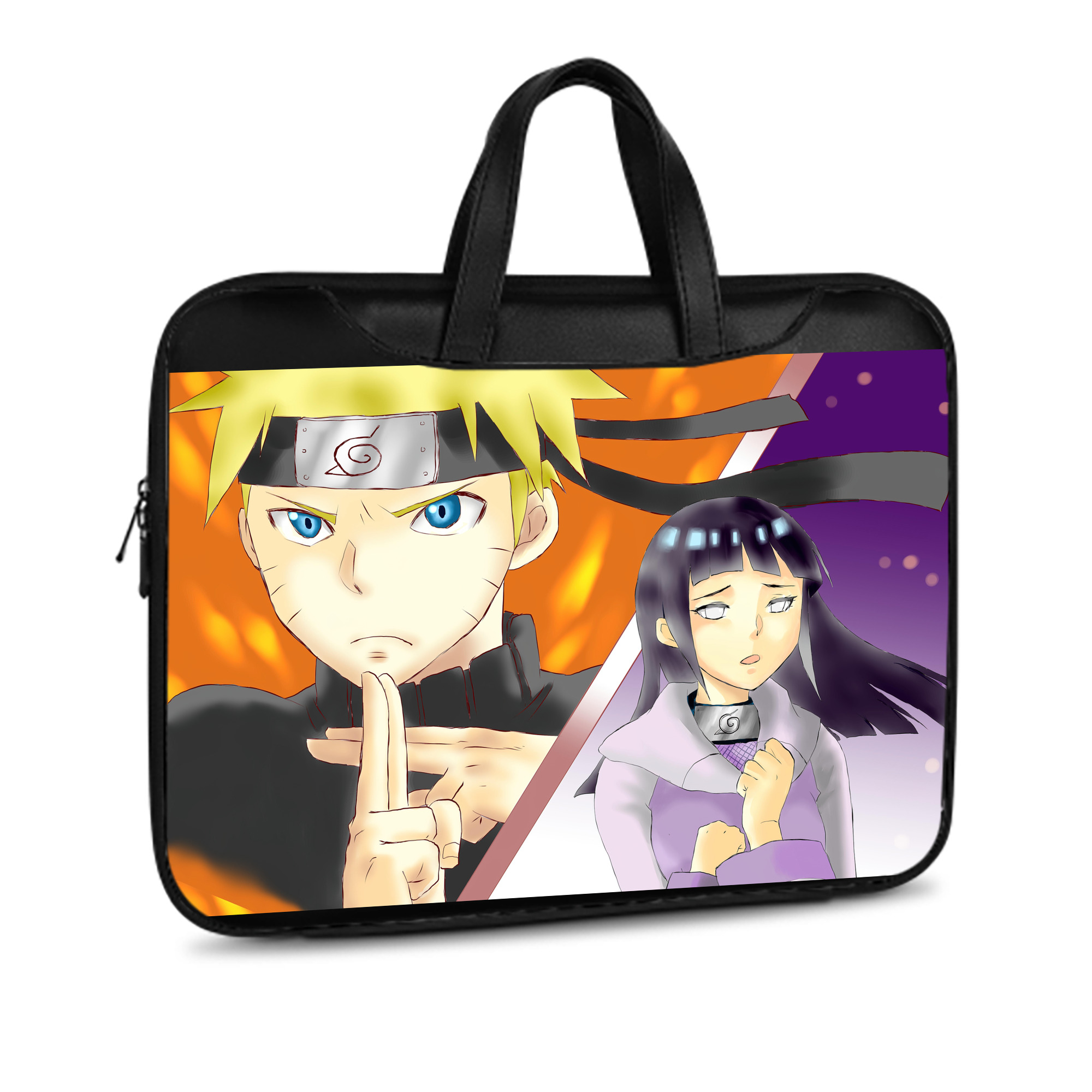 （画像用） NARUTO -ナルト- NARUTO -ナルト- 疾風伝 レザーラップトップバッグ　ノートパソコンケース