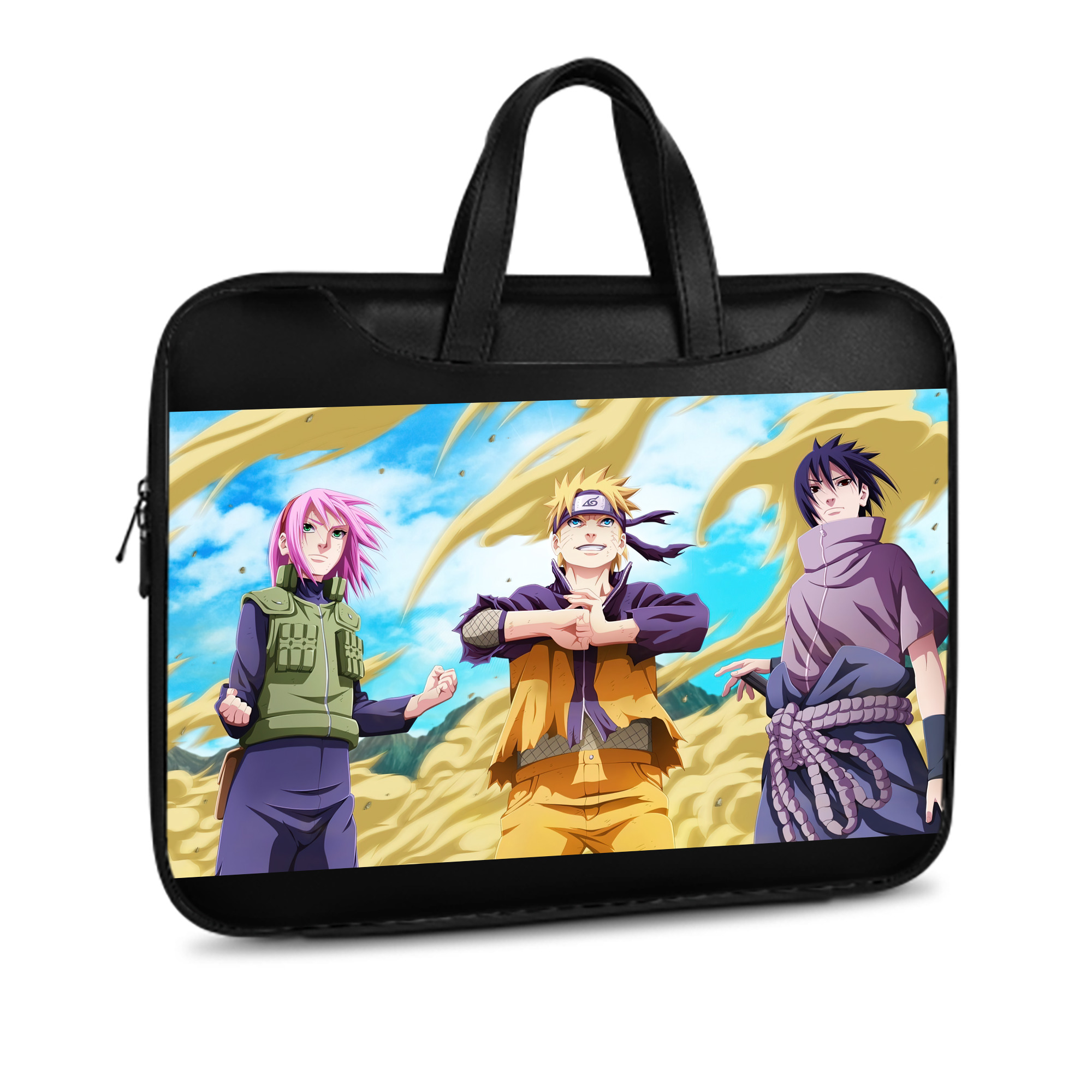 （画像用） NARUTO -ナルト- NARUTO -ナルト- 疾風伝 レザーラップトップバッグ　ノートパソコンケース