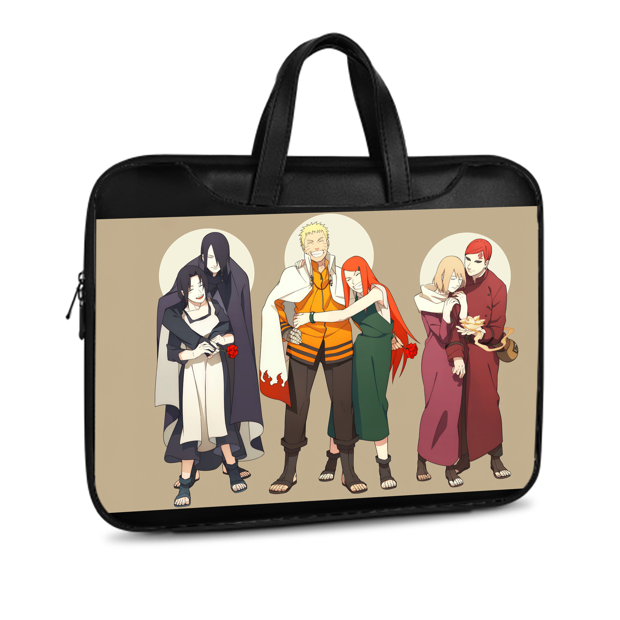 （画像用） NARUTO -ナルト- NARUTO -ナルト- 疾風伝 レザーラップトップバッグ　ノートパソコンケース