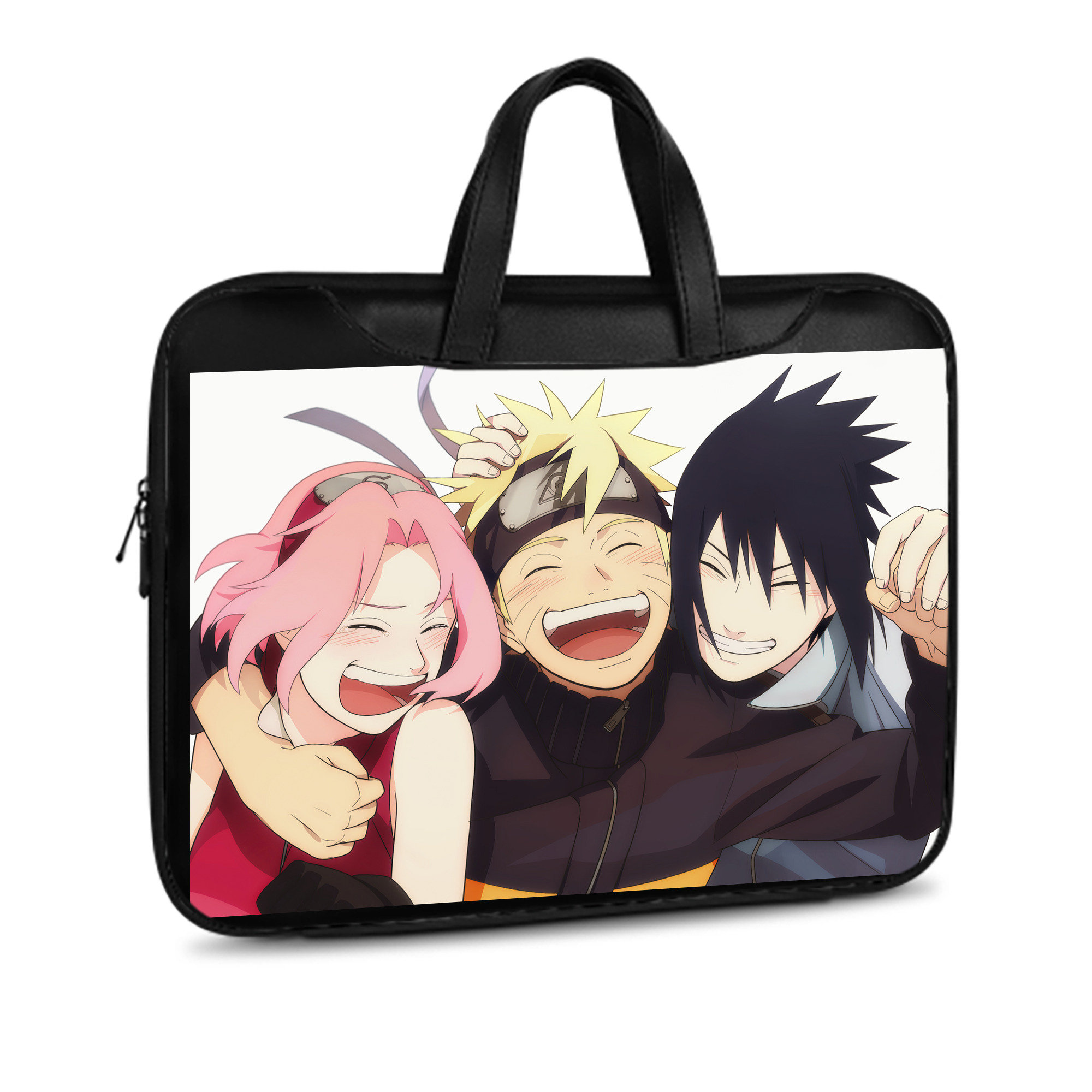 （画像用） NARUTO -ナルト- NARUTO -ナルト- 疾風伝 レザーラップトップバッグ　ノートパソコンケース