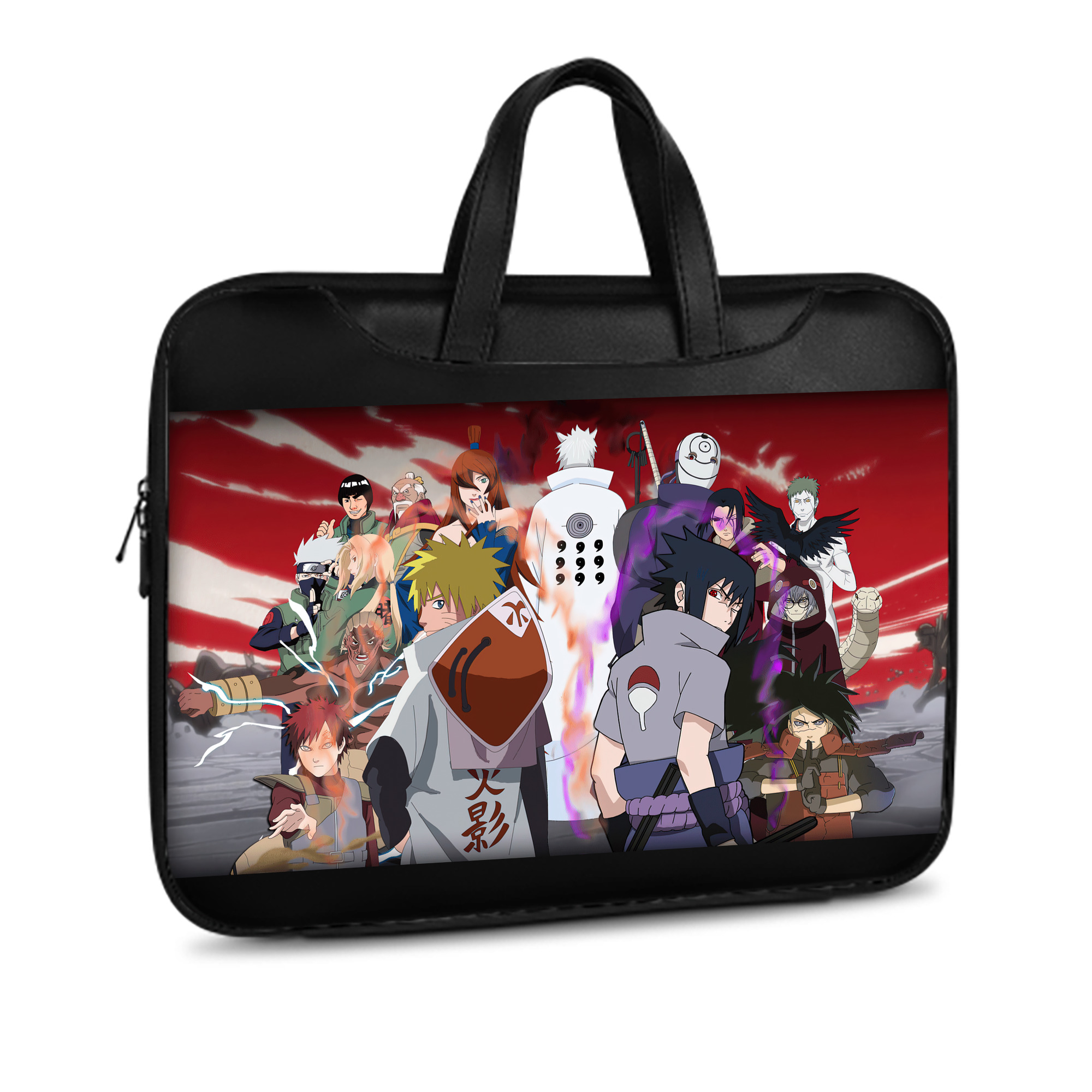 （画像用） NARUTO -ナルト- NARUTO -ナルト- 疾風伝 レザーラップトップバッグ　ノートパソコンケース