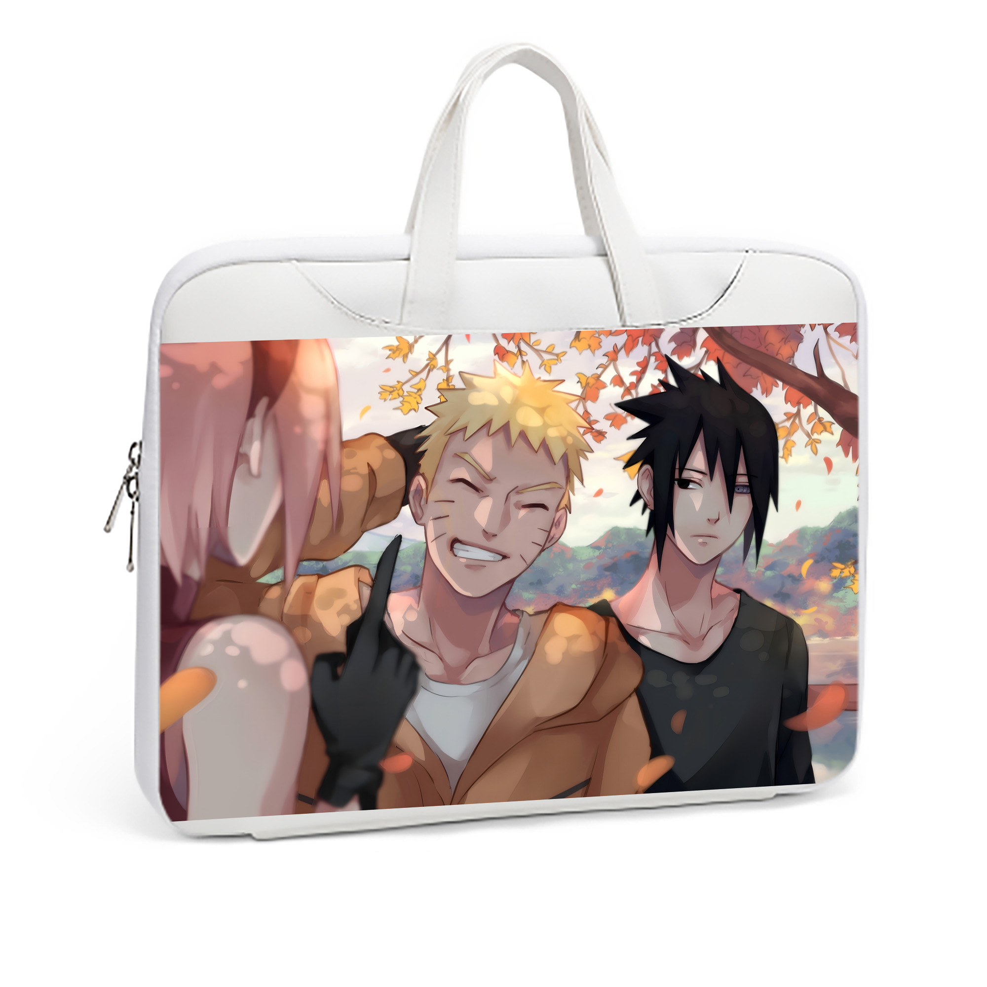 （画像用） NARUTO -ナルト- NARUTO -ナルト- 疾風伝 レザーラップトップバッグ　ノートパソコンケース