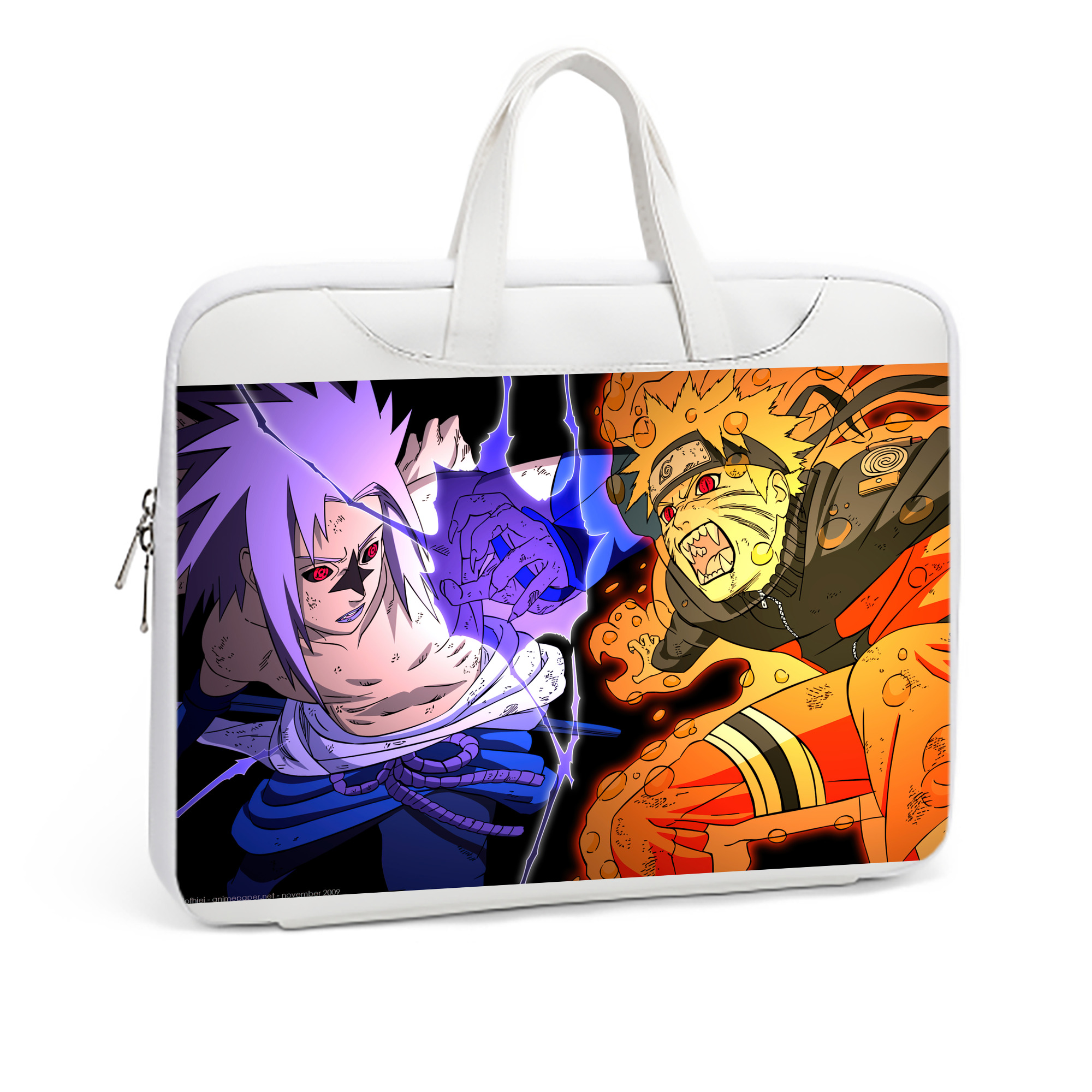 （画像用） NARUTO -ナルト- NARUTO -ナルト- 疾風伝 レザーラップトップバッグ　ノートパソコンケース