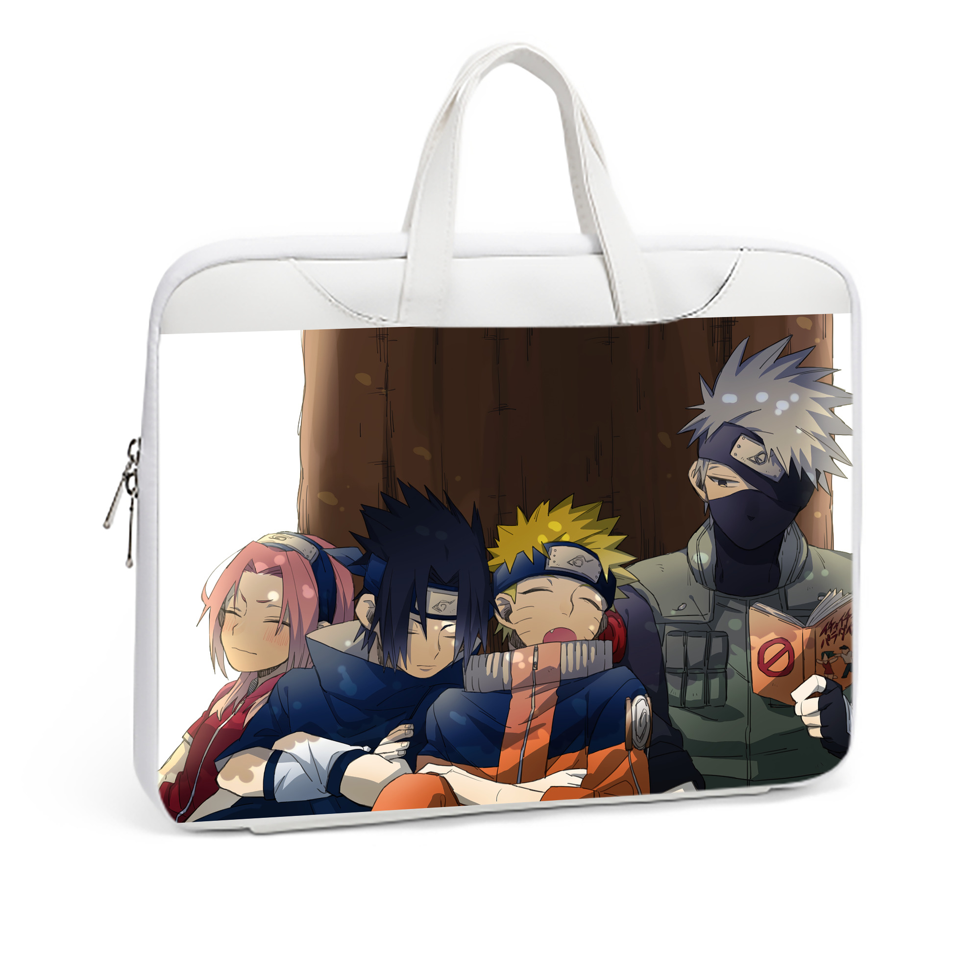 （画像用） NARUTO -ナルト- NARUTO -ナルト- 疾風伝 レザーラップトップバッグ　ノートパソコンケース