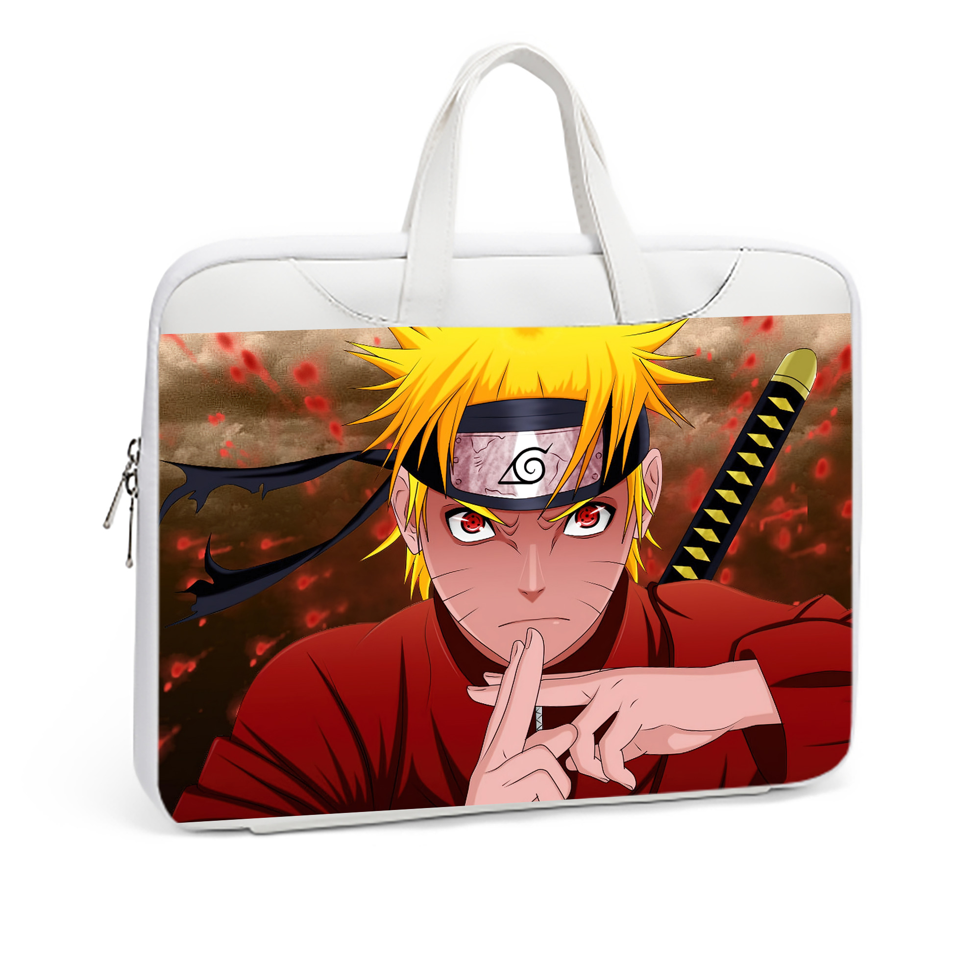 （画像用） NARUTO -ナルト- NARUTO -ナルト- 疾風伝 レザーラップトップバッグ　ノートパソコンケース