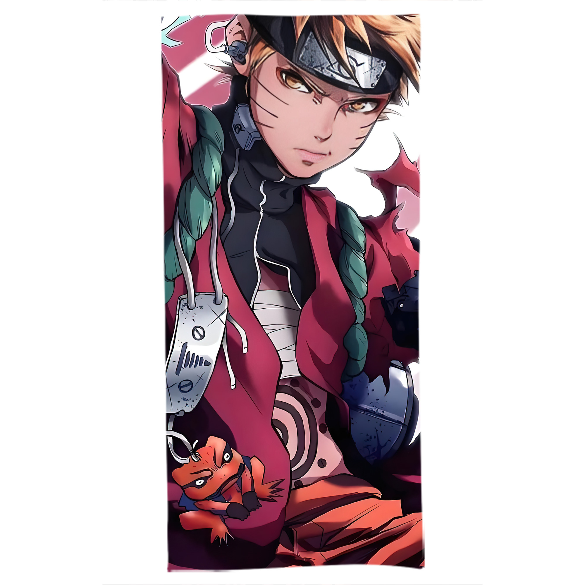 （画像用） NARUTO -ナルト- NARUTO -ナルト- 疾風伝 大判バスタオル 70×140cm 吸水速乾 柔らかい肌触り