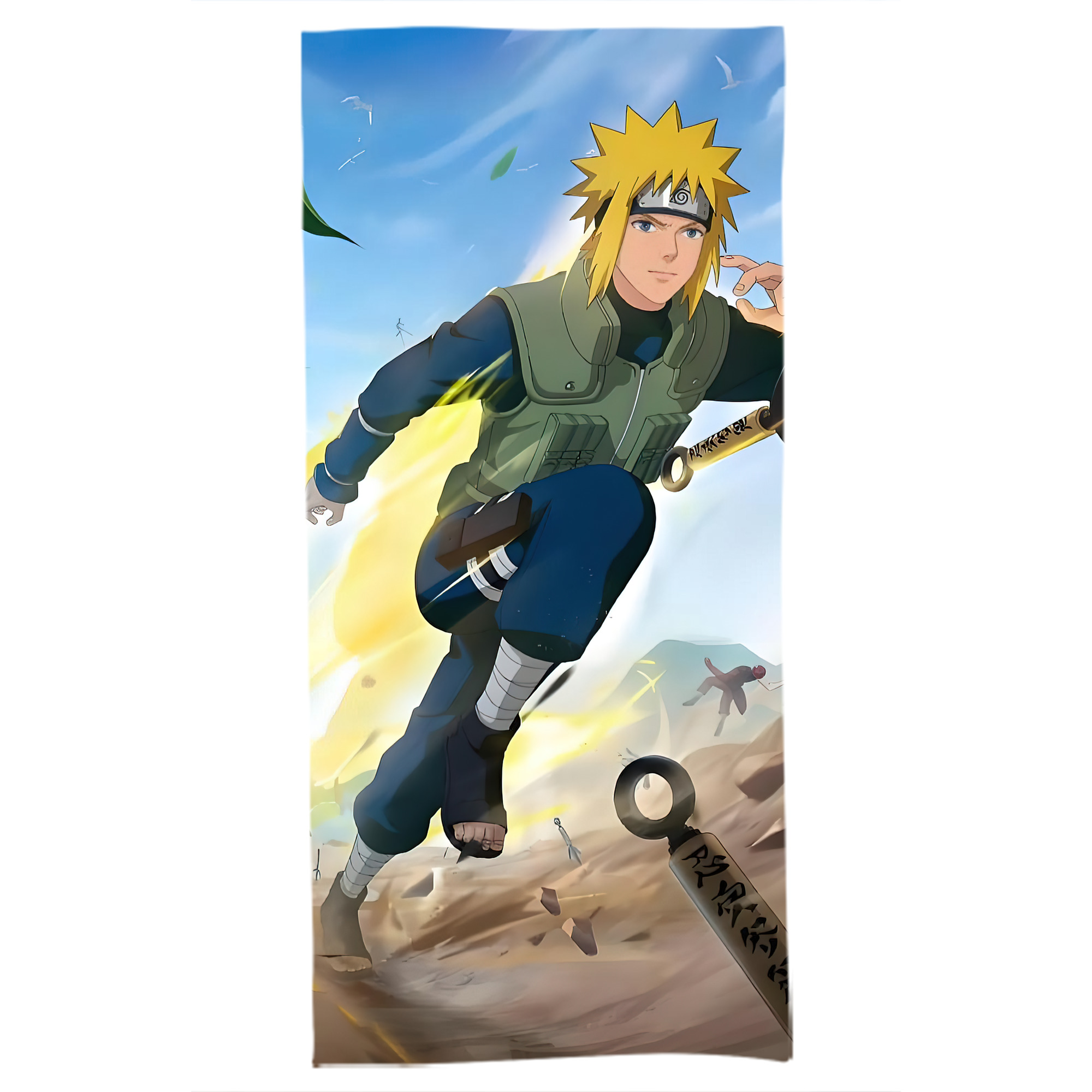 （画像用） NARUTO -ナルト- NARUTO -ナルト- 疾風伝 大判バスタオル 70×140cm 吸水速乾 柔らかい肌触り