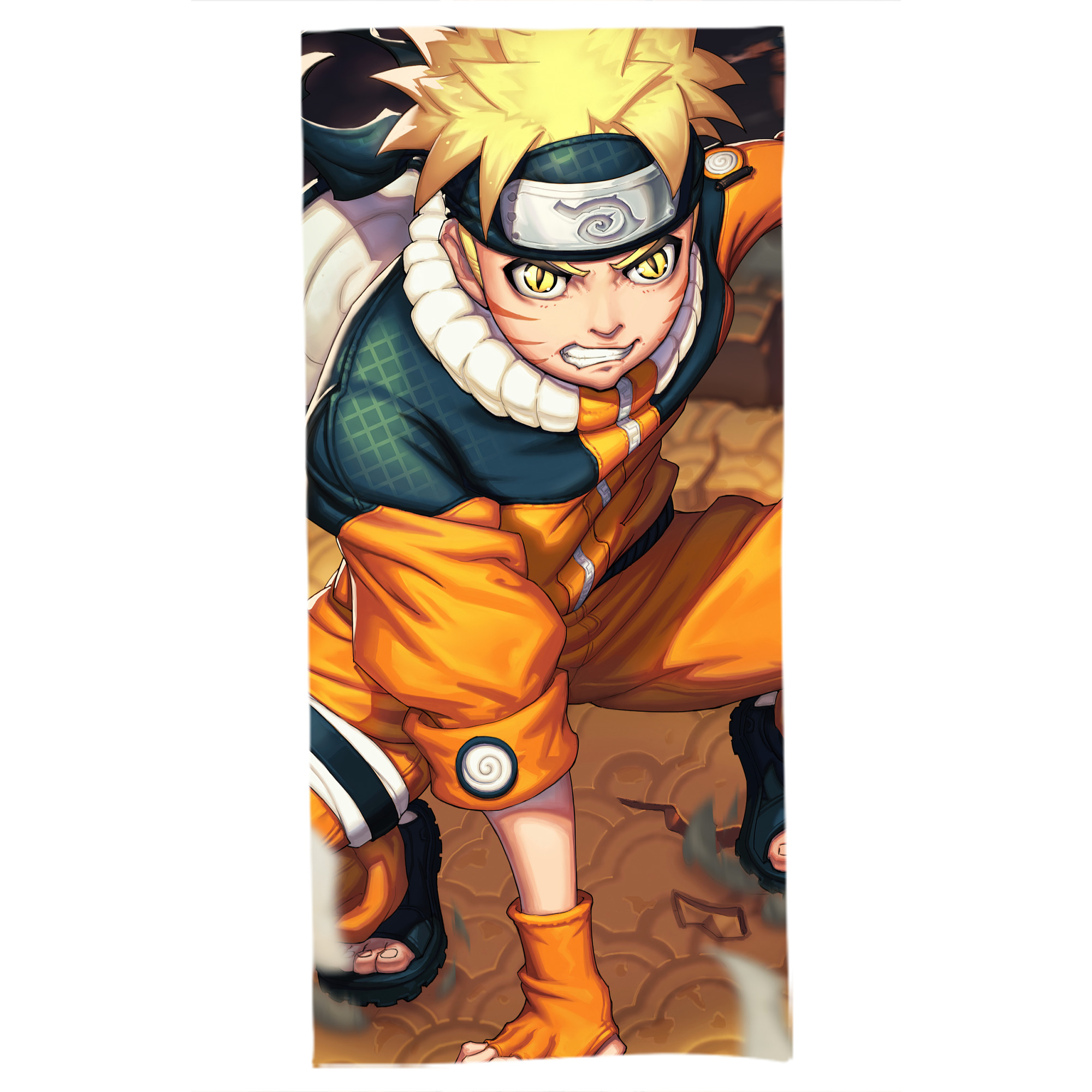（画像用） NARUTO -ナルト- NARUTO -ナルト- 疾風伝 大判バスタオル 70×140cm 吸水速乾 柔らかい肌触り