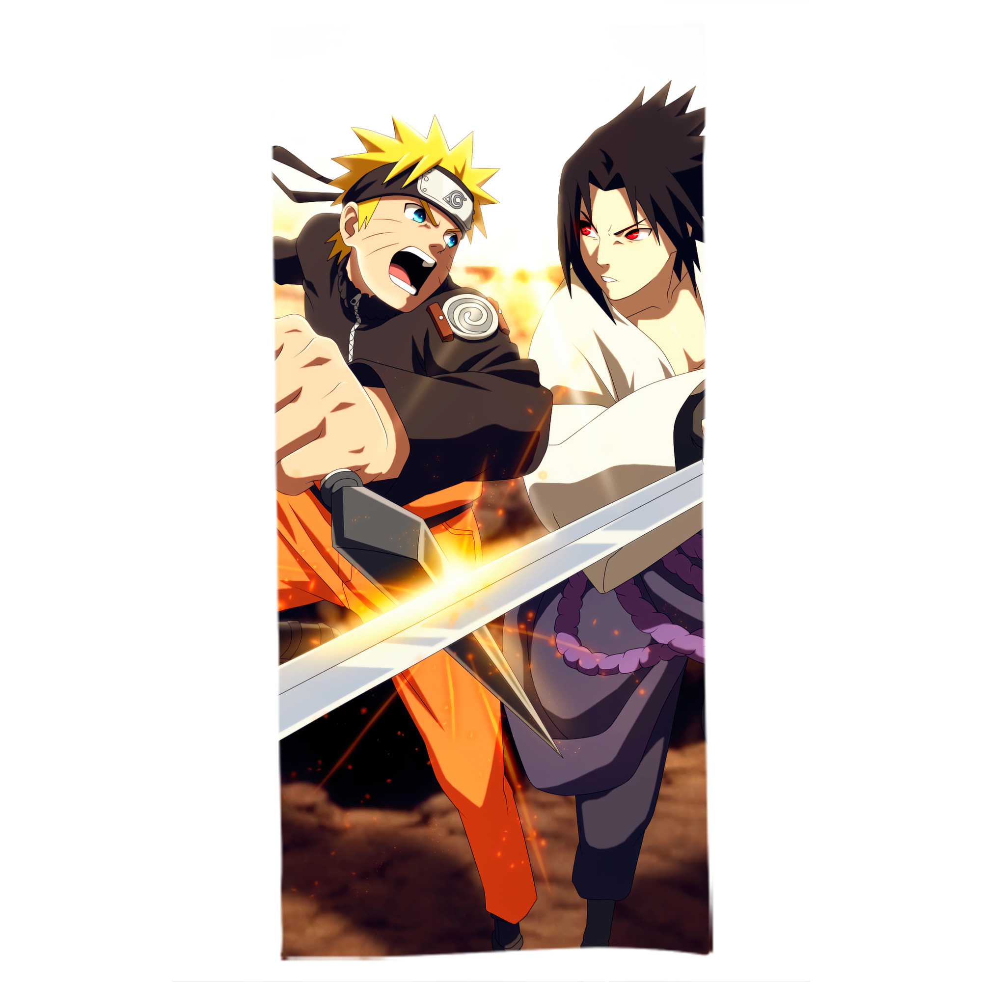 （画像用） NARUTO -ナルト- NARUTO -ナルト- 疾風伝 大判バスタオル 70×140cm 吸水速乾 柔らかい肌触り