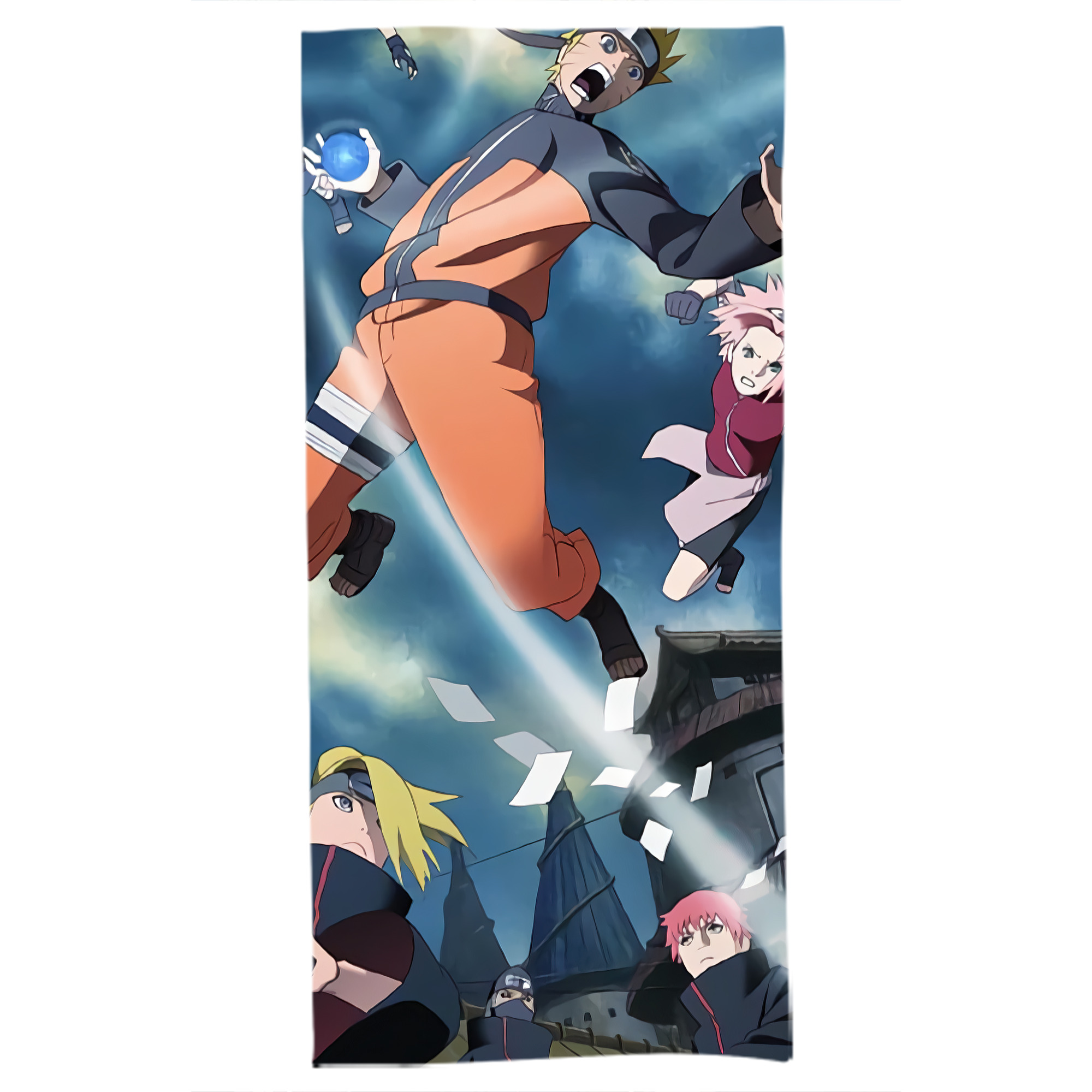 （画像用） NARUTO -ナルト- NARUTO -ナルト- 疾風伝 大判バスタオル 70×140cm 吸水速乾 柔らかい肌触り