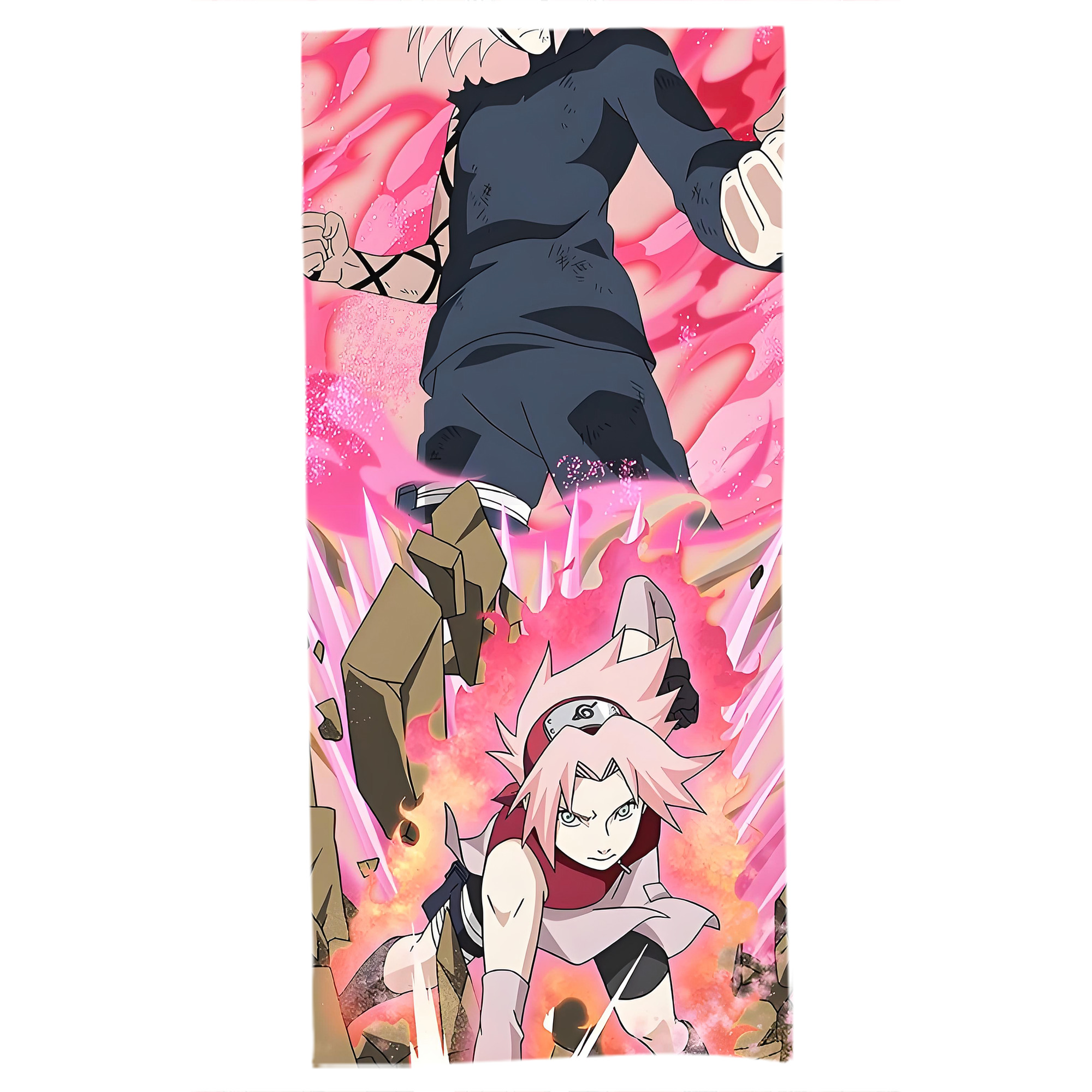（画像用） NARUTO -ナルト- NARUTO -ナルト- 疾風伝 大判バスタオル 70×140cm 吸水速乾 柔らかい肌触り