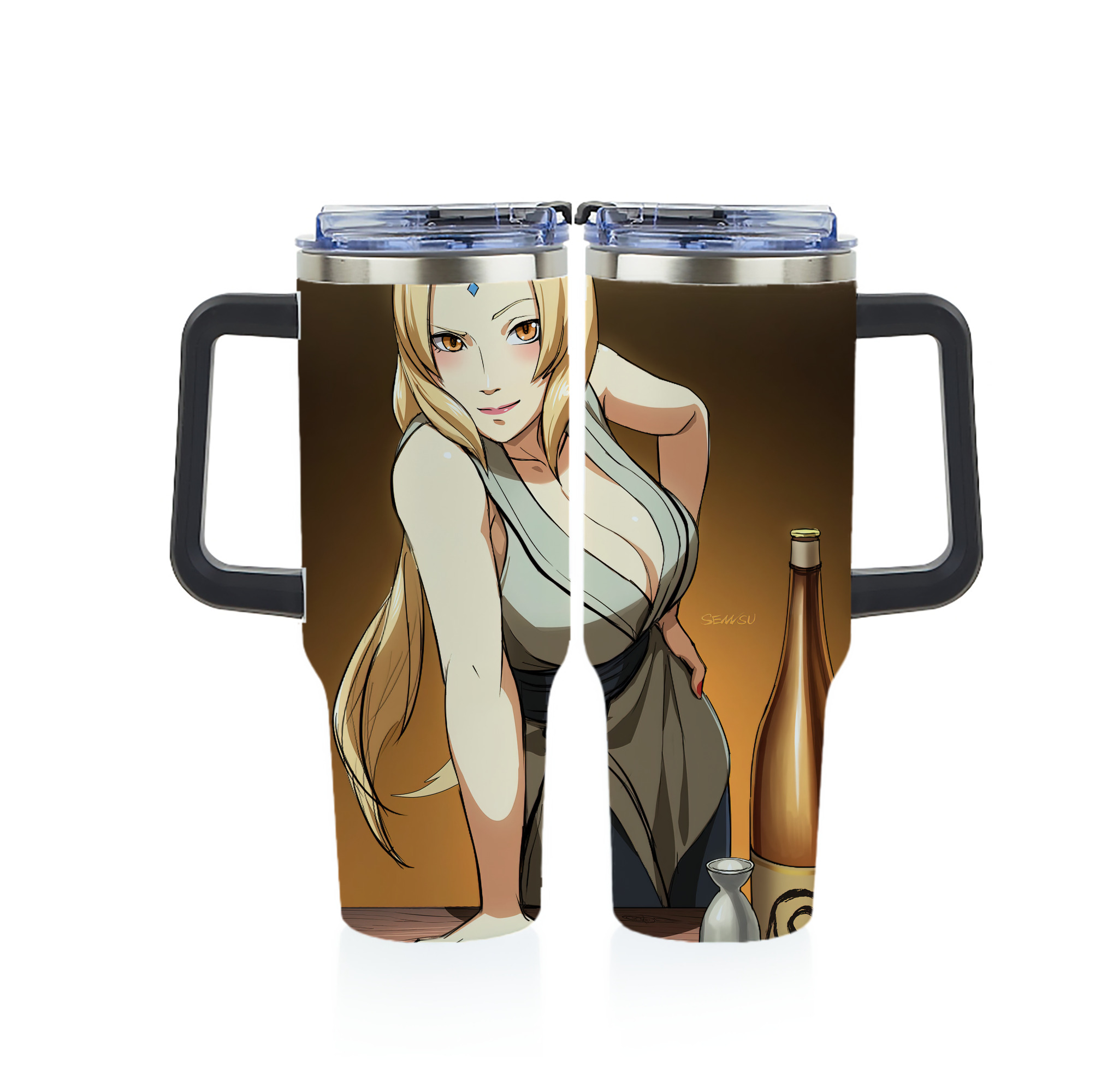 （画像用） NARUTO -ナルト- NARUTO -ナルト- 疾風伝 1200ｍLフルプリント車用タンブラー