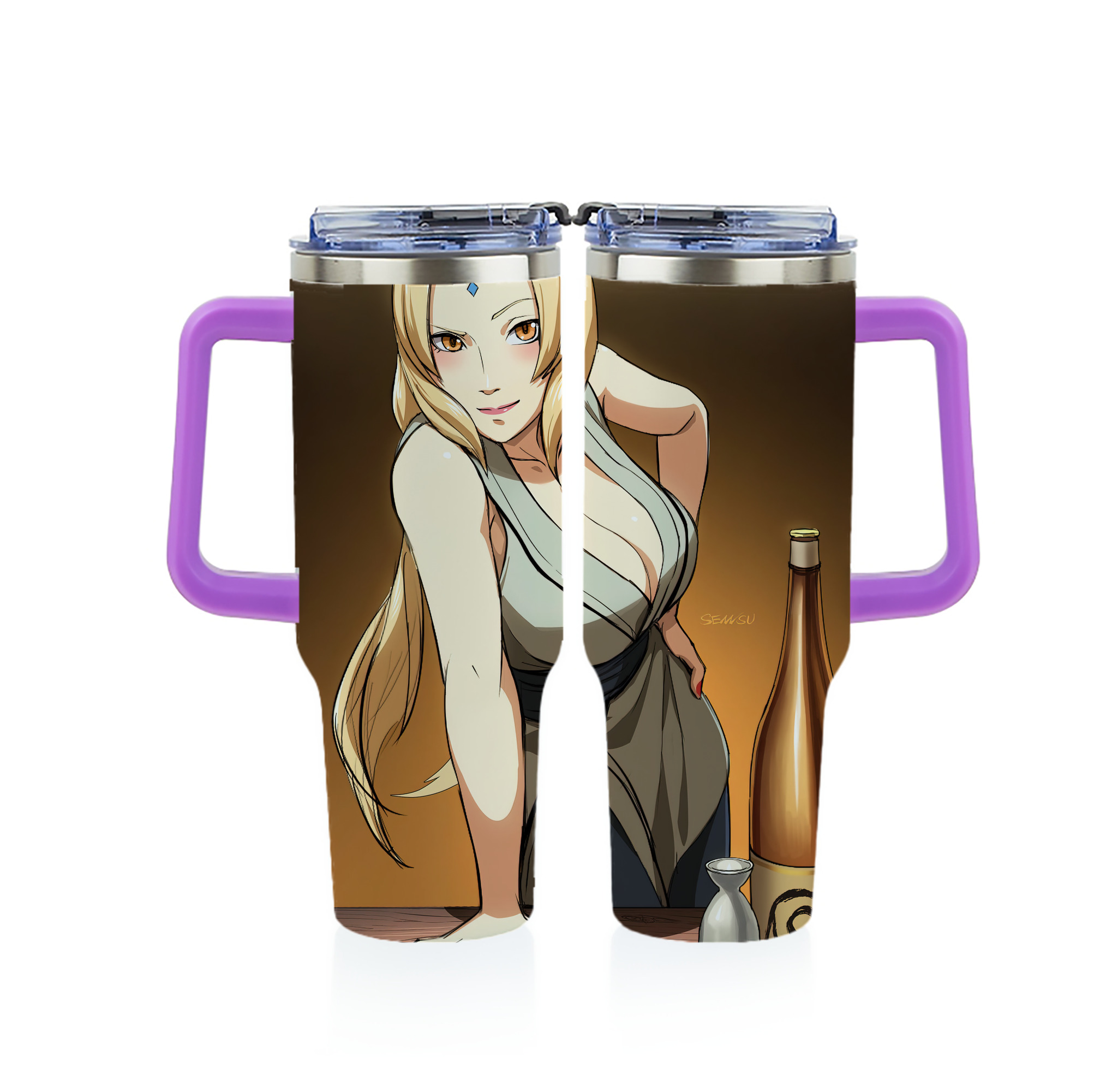 （画像用） NARUTO -ナルト- NARUTO -ナルト- 疾風伝 1200ｍLフルプリント車用タンブラー