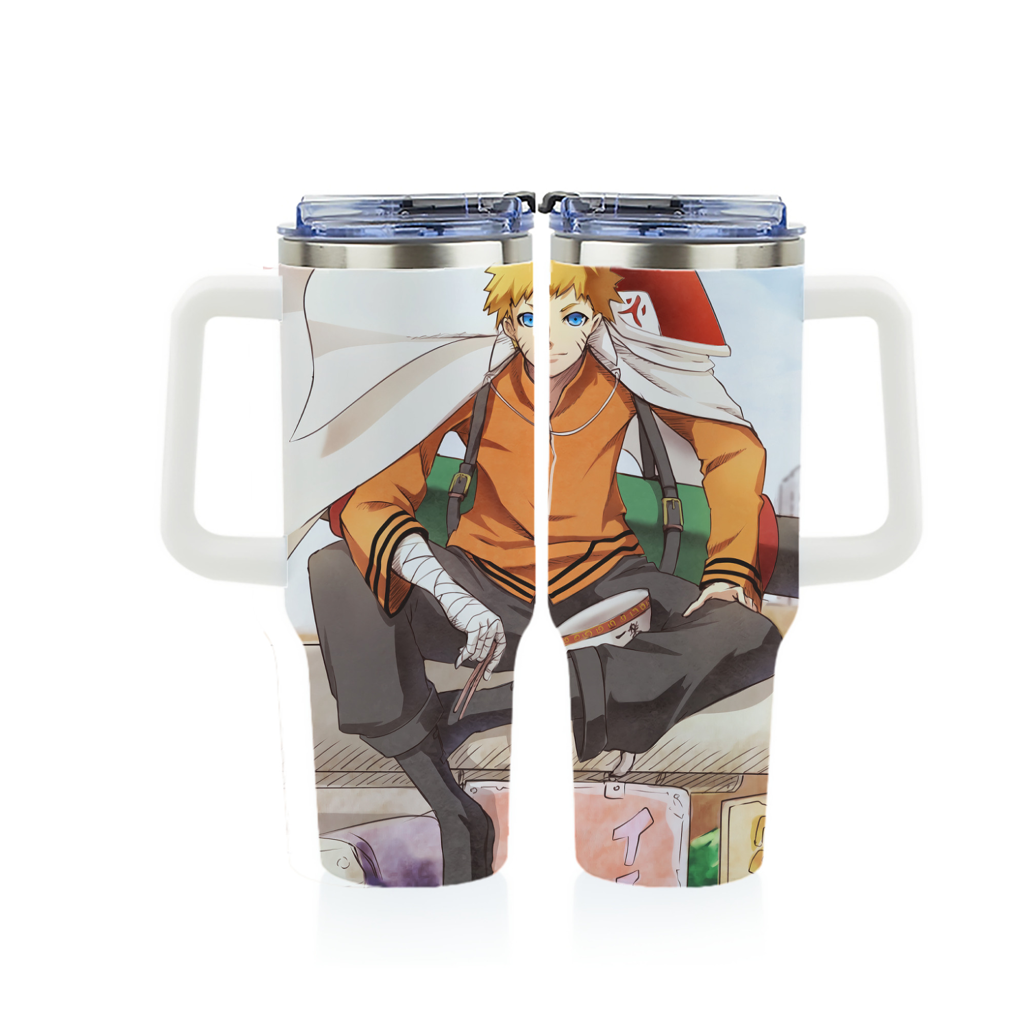 （画像用） NARUTO -ナルト- NARUTO -ナルト- 疾風伝 1200ｍLフルプリント車用タンブラー