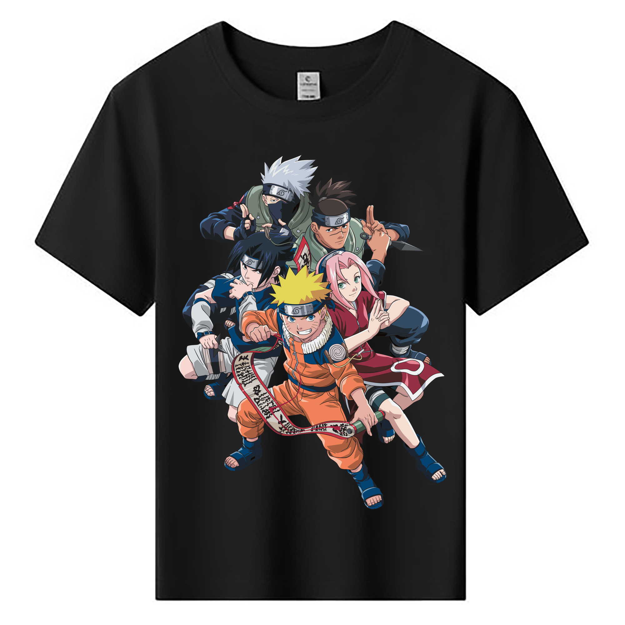 （画像用） NARUTO -ナルト- うずまき ナルト Uzumaki Naruto 綿100％キッズTシャツ（フロントプリント）