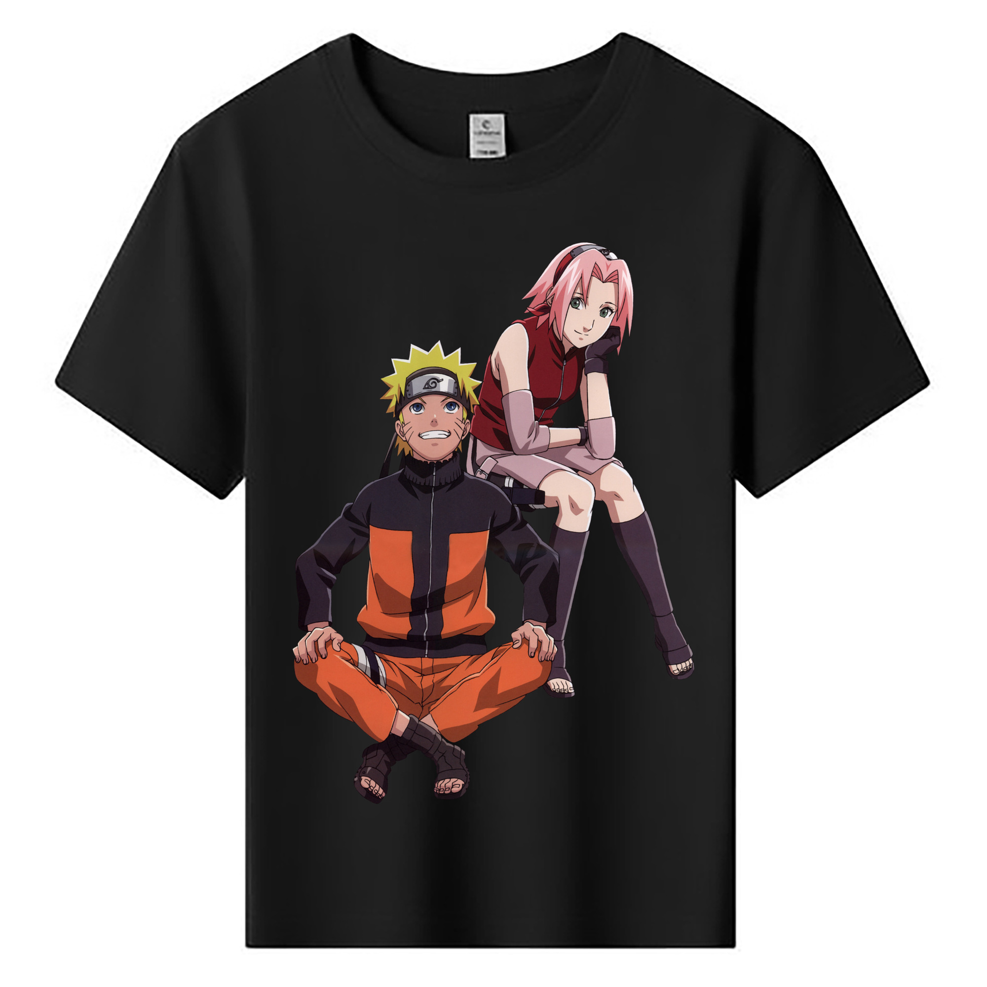 （画像用） NARUTO -ナルト- うずまき ナルト Uzumaki Naruto 綿100％キッズTシャツ（フロントプリント）