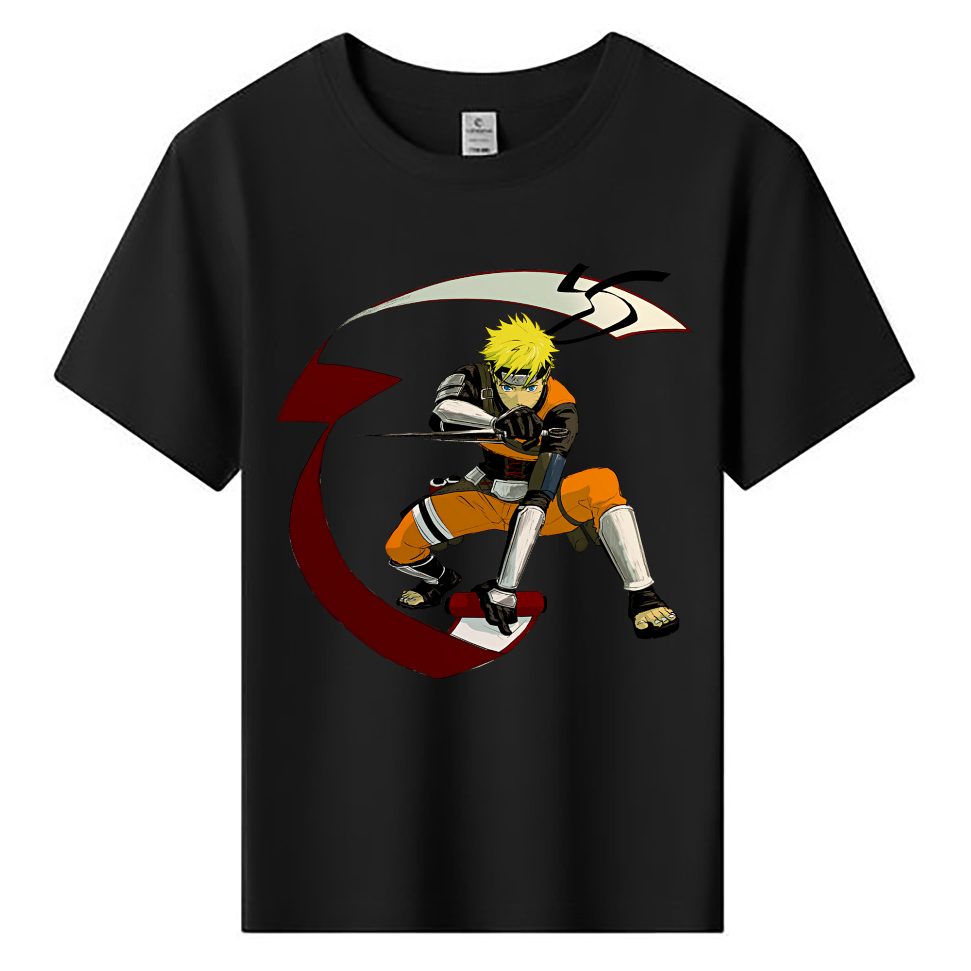 （画像用） NARUTO -ナルト- うずまき ナルト Uzumaki Naruto 綿100％キッズTシャツ（フロントプリント）