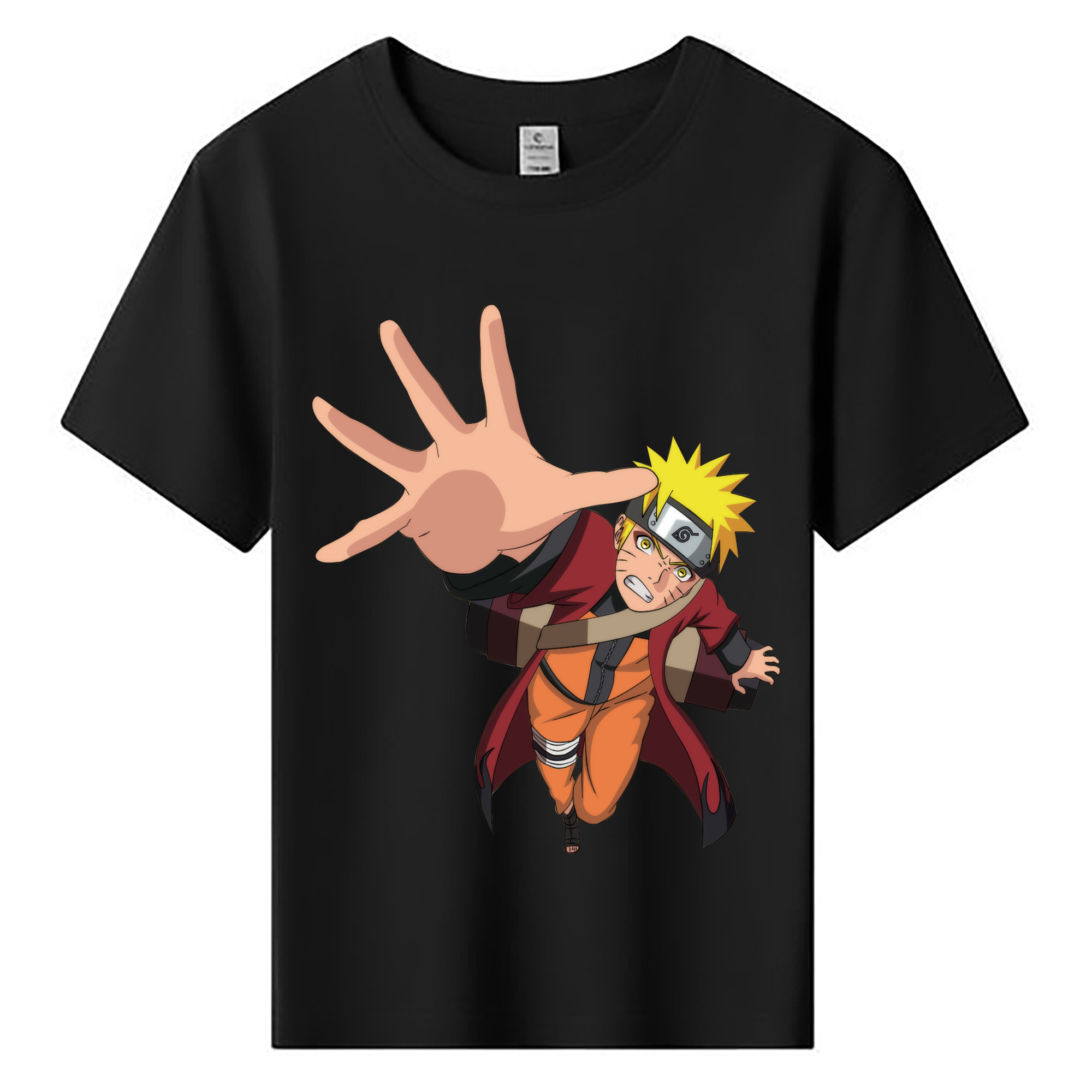 （画像用） NARUTO -ナルト- うずまき ナルト Uzumaki Naruto 綿100％キッズTシャツ（フロントプリント）